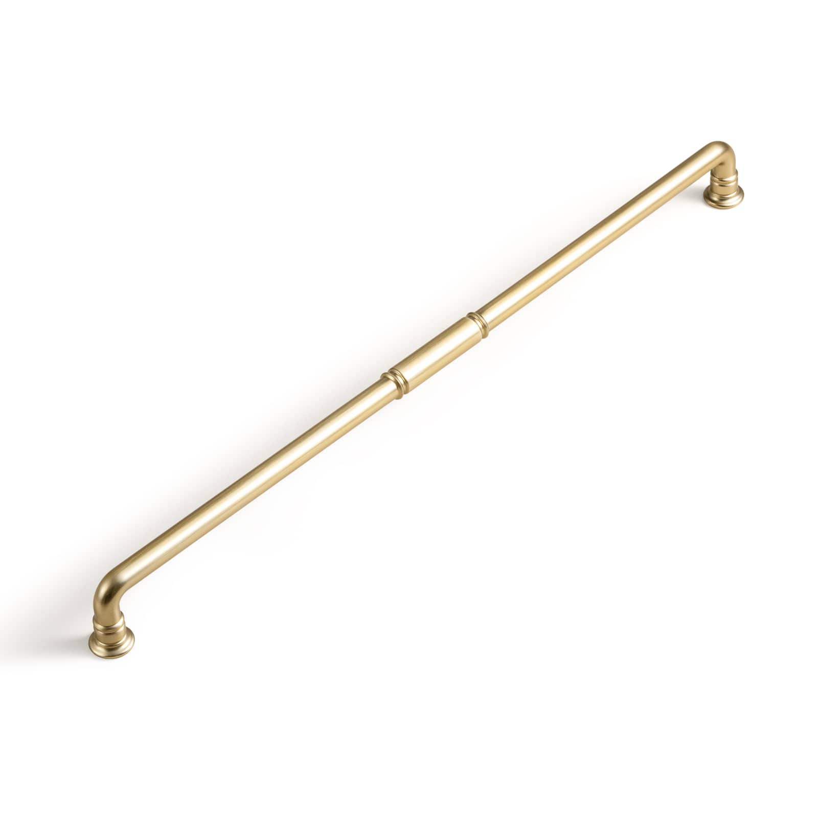 Goo-Ki Champagne Bronze / 12.6'' Hole Center / 6 Pack Vintage Brass Pipe Style Cabinet Handles for Modern - Rustic Interiors