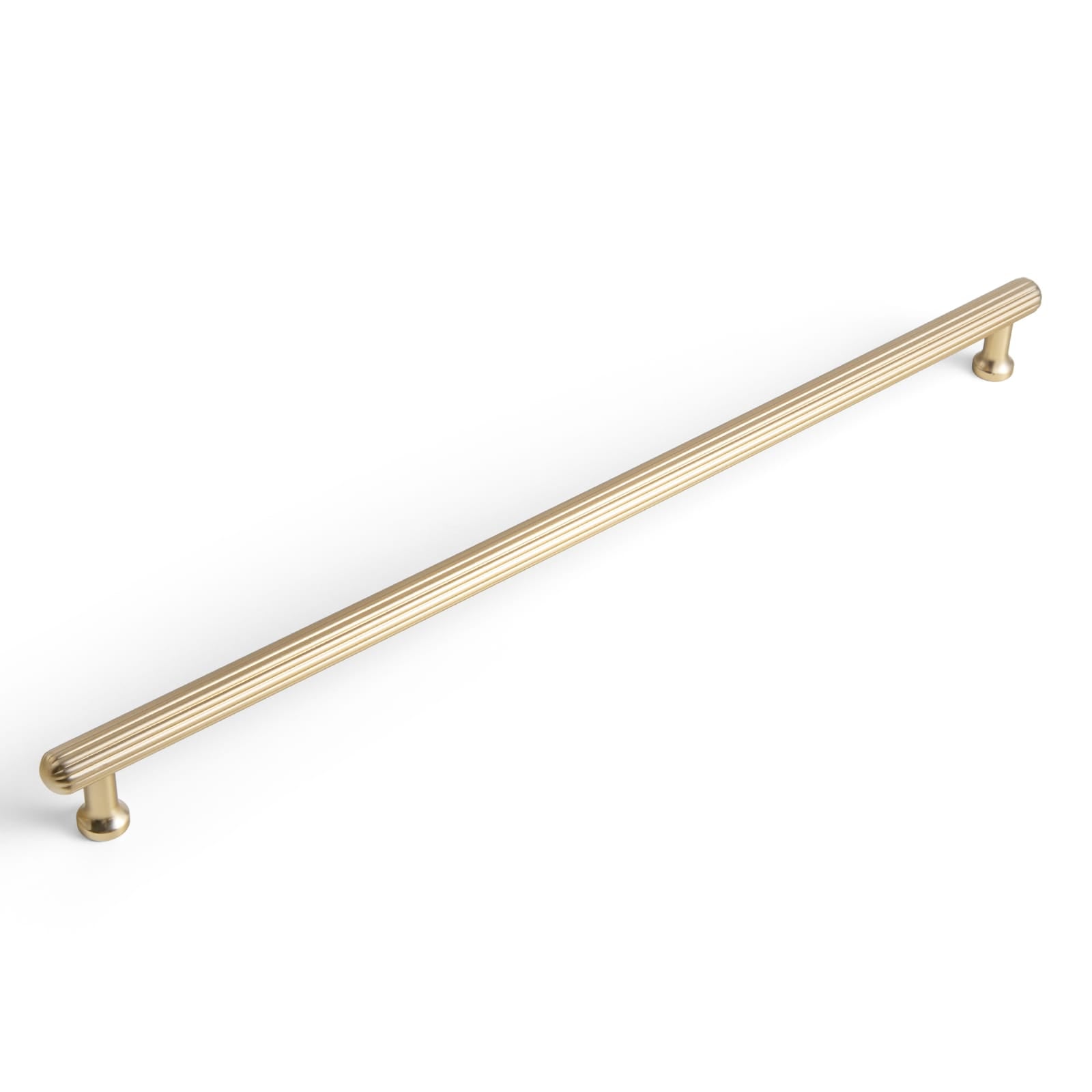 Goo-Ki Champagne Bronze / 12.6'' Hole Center / 6 Pack Vintage Fluted Cabinet Pull Handles Zinc Alloy Ribbed Drawer Bar Pull for Kitchen Cupboard Bathroom Vanity