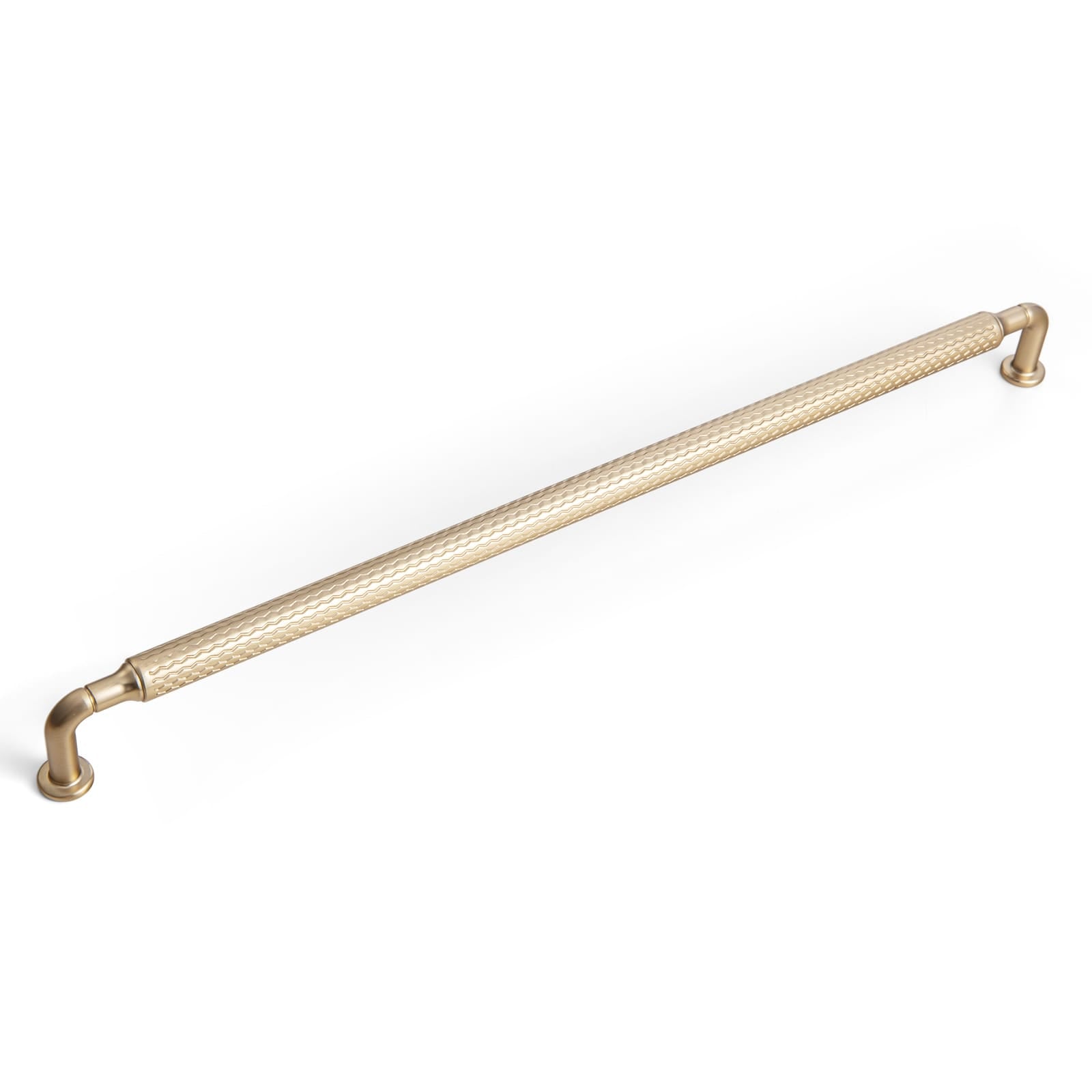 Goo-Ki Champagne Bronze / 12.6'' Hole Center / 6 Pack Vintage Wavy Textured Zinc Alloy Cabinet Pulls for Kitchen Cabinets & Furniture