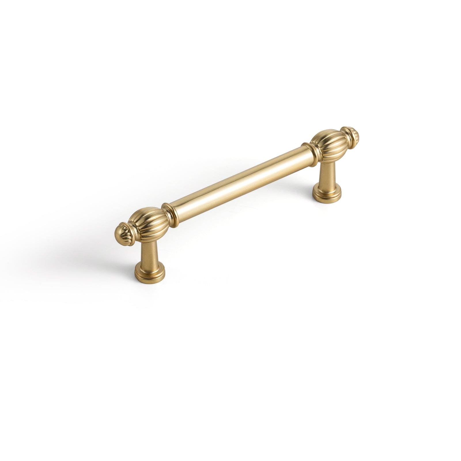 Goo-Ki Champagne Bronze / 3.78'' Hole Center / 6 Pack Luxury Decorative Antique Brass Cabinet Handles Stylish Accents for Modern Cabinet Design
