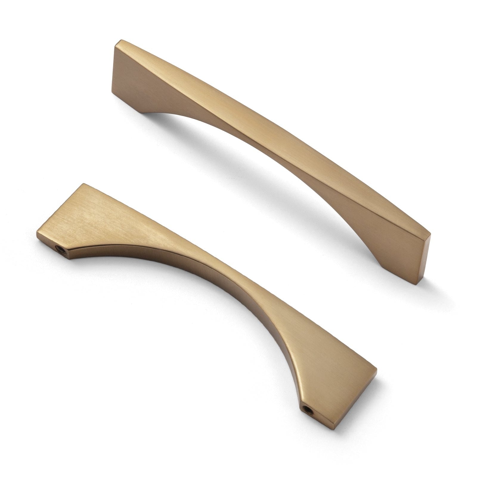 Goo-Ki Champagne Bronze / 3.78'' Hole Center / 6 Pack Stylish Modern Cabinet Pull Wardrobe Knobs for Bedroom