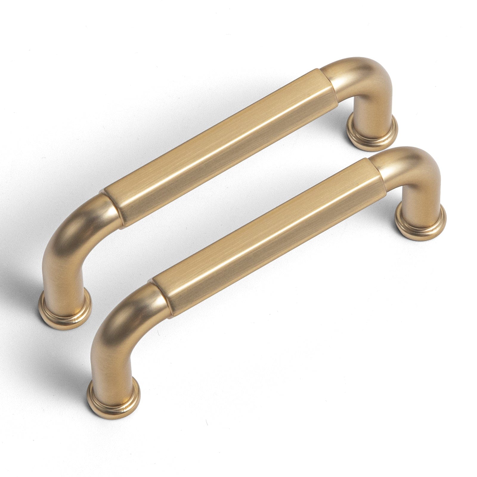 Goo-Ki Champagne Bronze / 3'' Hole Center / 6 Pack Antique Brass Cabinet Pulls Affordable Luxury Vintage Drawer Knobs for Kitchen