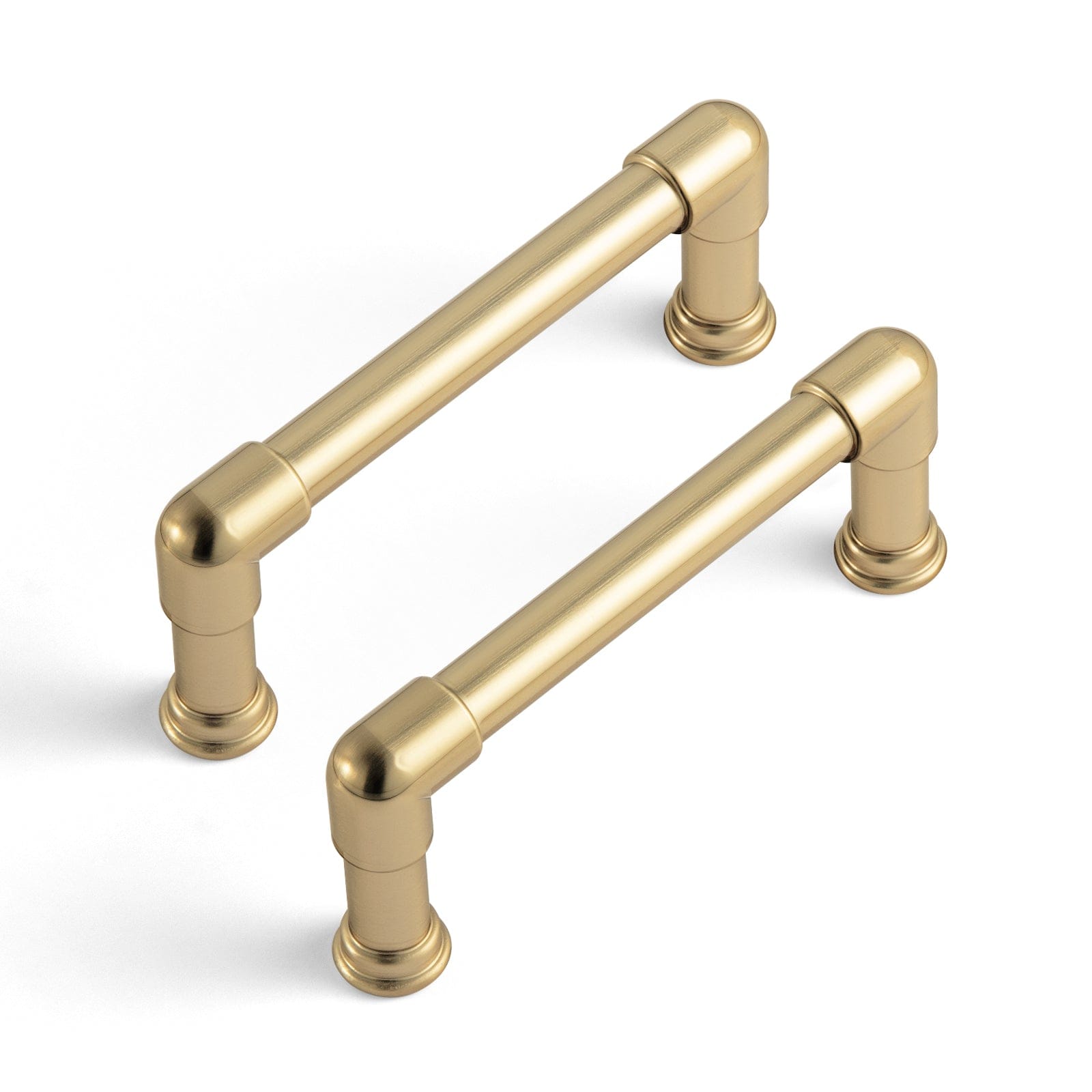 Goo-Ki Champagne Bronze / 3'' Hole Center / 6 Pack Industrial Pipe - Shaped Zinc Alloy Cabinet Pulls Retro Furniture Hardware