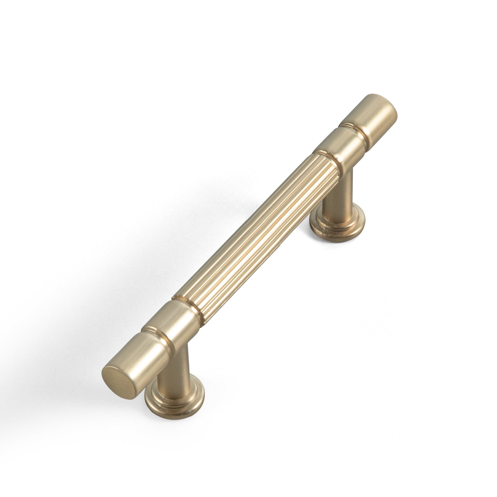 Goo-Ki Champagne Bronze / 3'' Hole Center / 6 Pack Industrial Style Retro Zinc Alloy Cabinet Pulls with Striped Texture