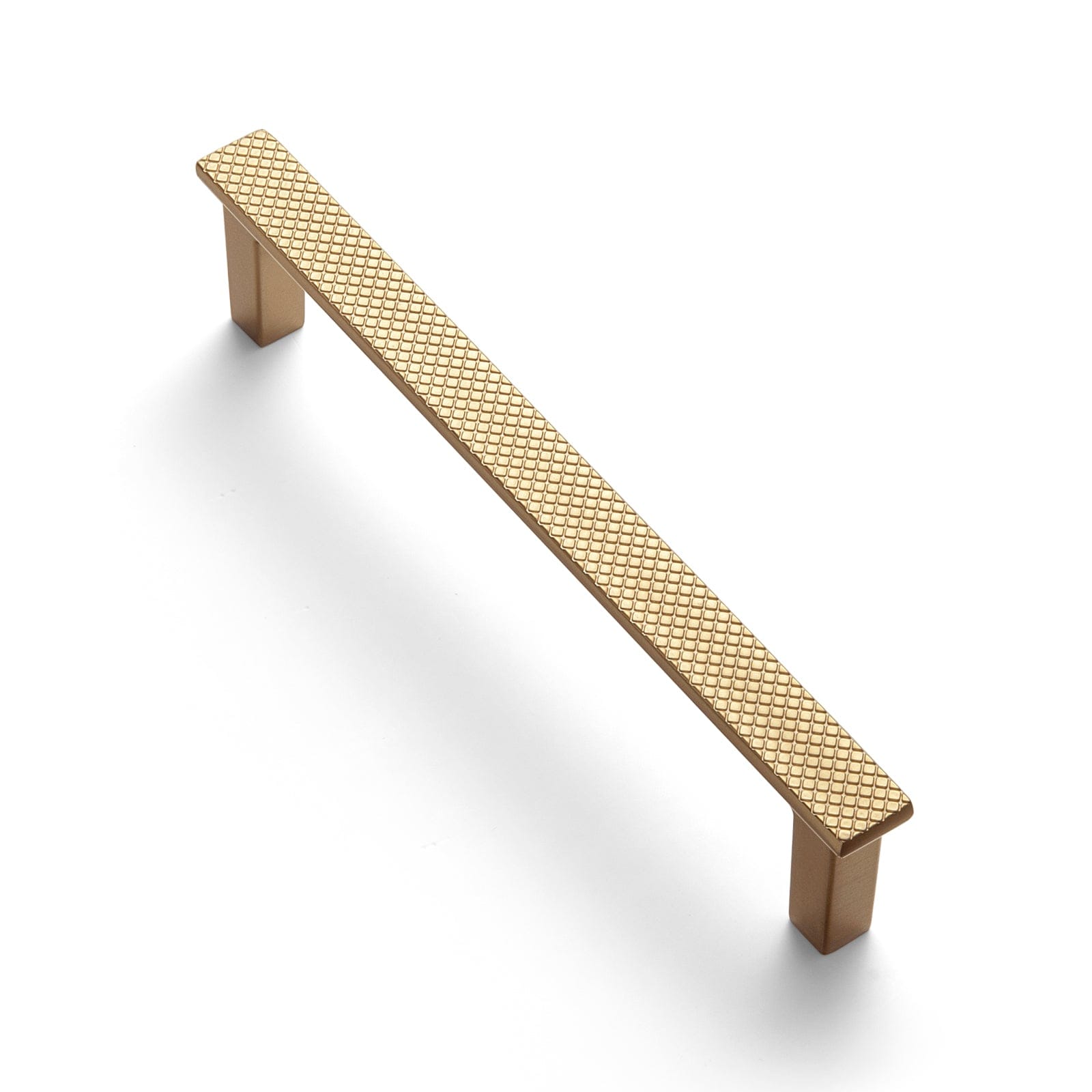 Goo-Ki Champagne Bronze / 5'' Hole Center / 6 Pack Diamond Pattern Drawer Pull Elegant Textured Cabinet Handle for Furniture