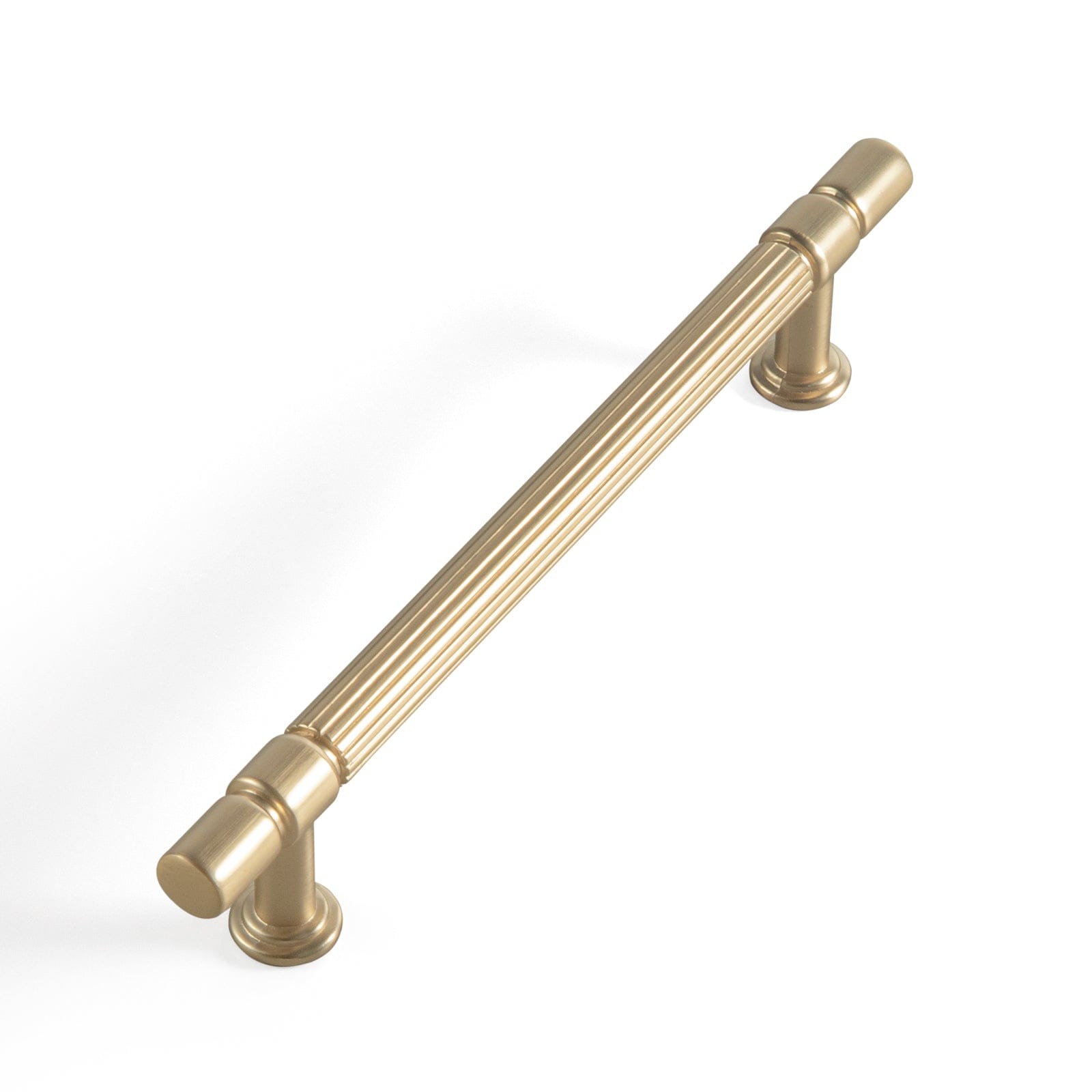 Goo-Ki Champagne Bronze / 5'' Hole Center / 6 Pack Industrial Style Retro Zinc Alloy Cabinet Pulls with Striped Texture