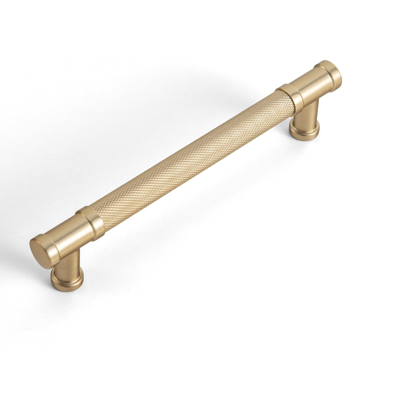 Goo-Ki Champagne Bronze / 5'' Hole Center / 6 Pack Knurled Metal Alloy Vintage Bronze Bar Pull Kitchen Hardware