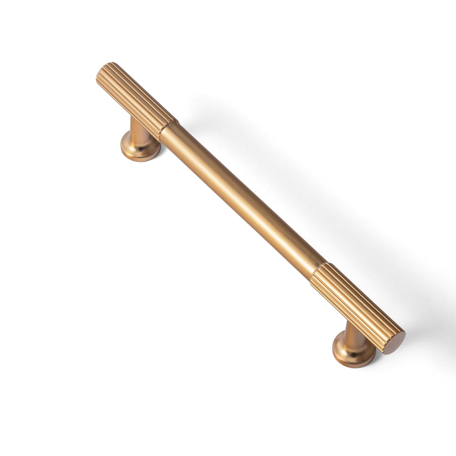 Goo-Ki Champagne Bronze / 5'' Hole Center / 6 Pack Striped Decorations Cabinet Pull Retro Brass Cabinet Handles