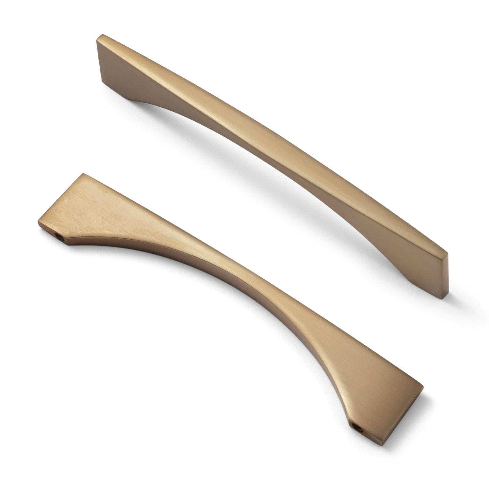 Goo-Ki Champagne Bronze / 5'' Hole Center / 6 Pack Stylish Modern Cabinet Pull Wardrobe Knobs for Bedroom