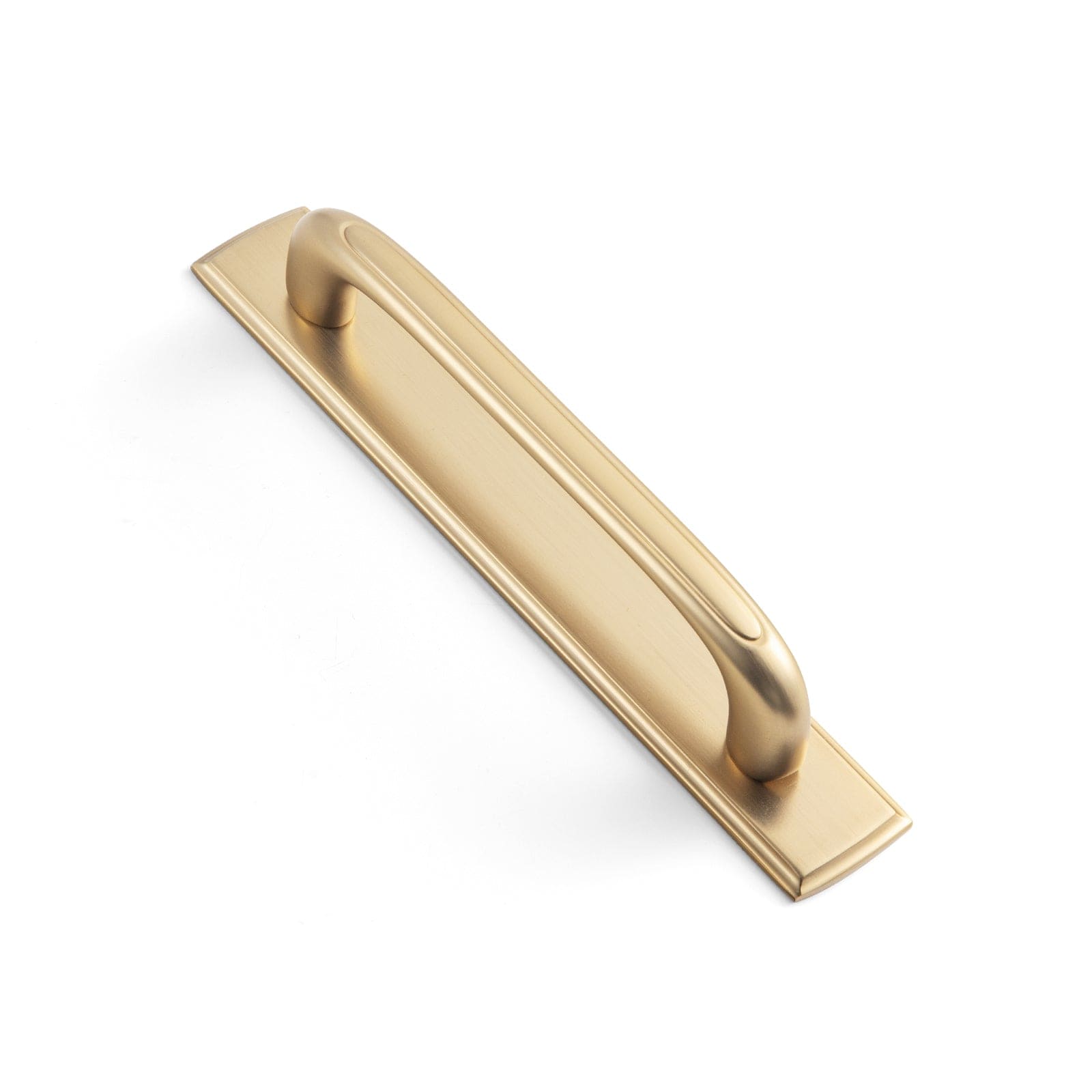 Goo-Ki Champagne Bronze / 5'' Hole Center with Back Plate G011 / 2 Pack Elegant Antique and Brushed Brass Bar Pull Cabinet Handles with Unique Design