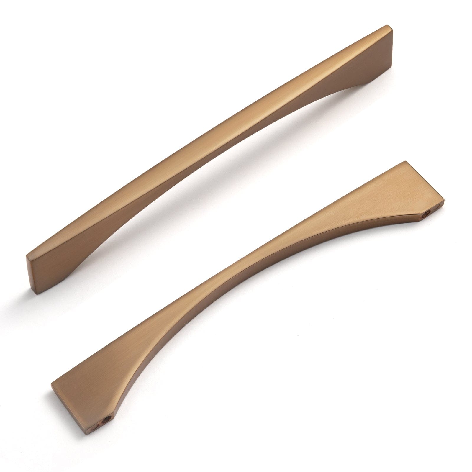 Goo-Ki Champagne Bronze / 6.3'' Hole Center / 6 Pack Stylish Modern Cabinet Pull Wardrobe Knobs for Bedroom