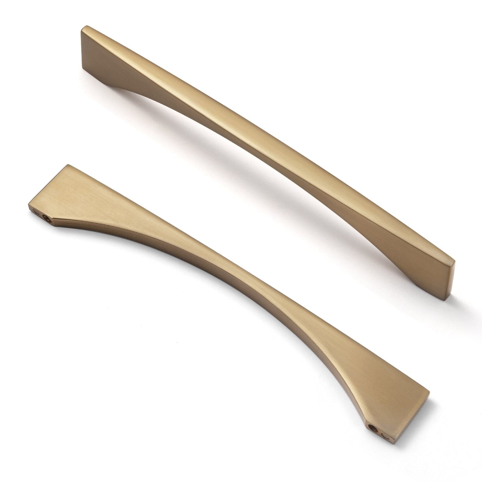 Goo-Ki Champagne Bronze / 6.3'' Hole Center / 6 Pack Stylish Modern Cabinet Pull Wardrobe Knobs for Bedroom