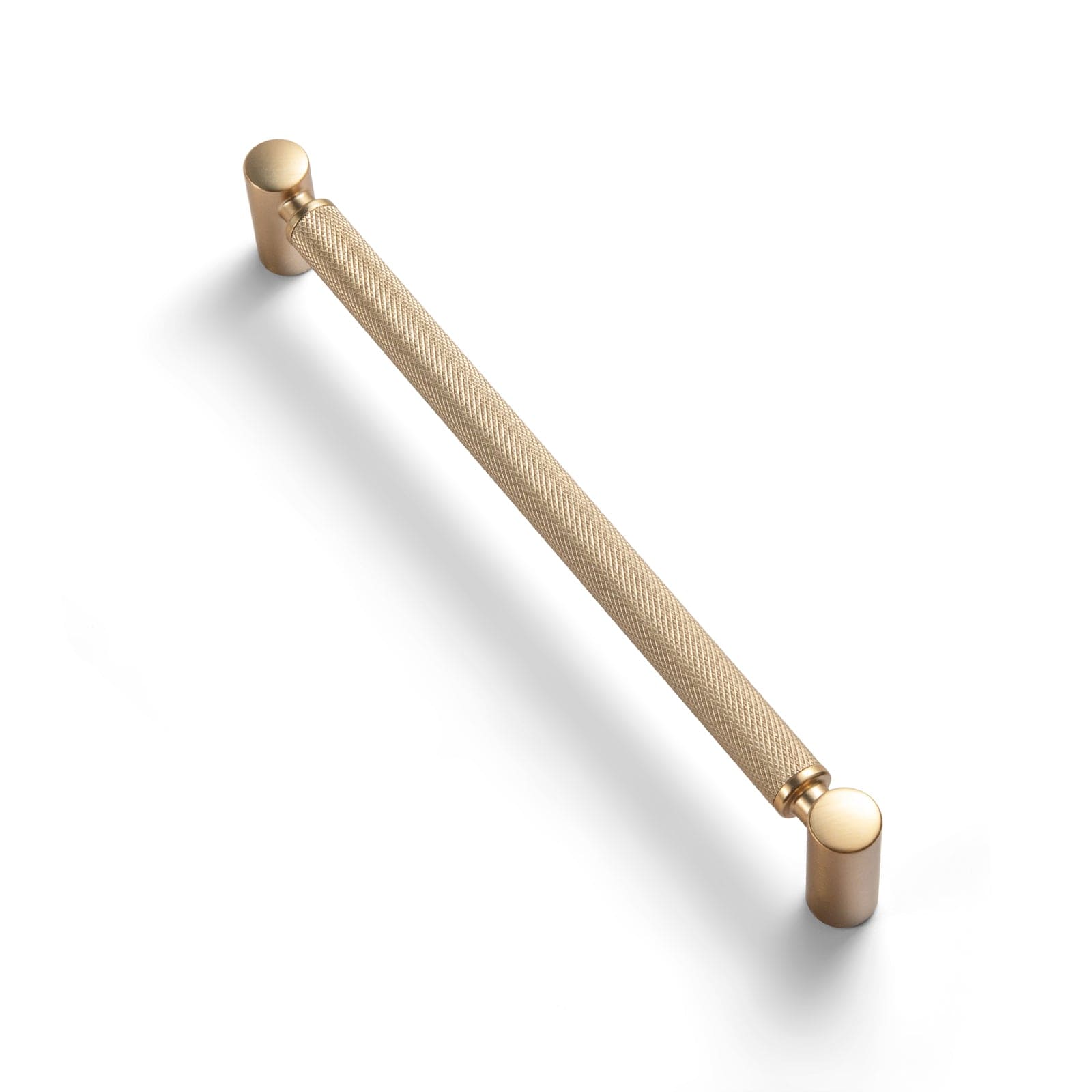 Goo-Ki Champagne Bronze / 7.6'' Hole Center / 6 Pack Classic Bar-shaped Knurled Aluminium Drawer Pull Durable & Stylish Hardware for Furniture
