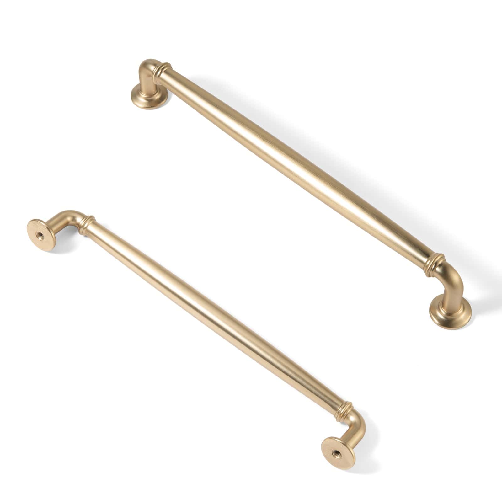 Goo-Ki Champagne Bronze / 7.6'' Hole Center / 6 Pack Decorative Cabinet Pulls with Eye-Catching Geometric & Curved Silhouettes