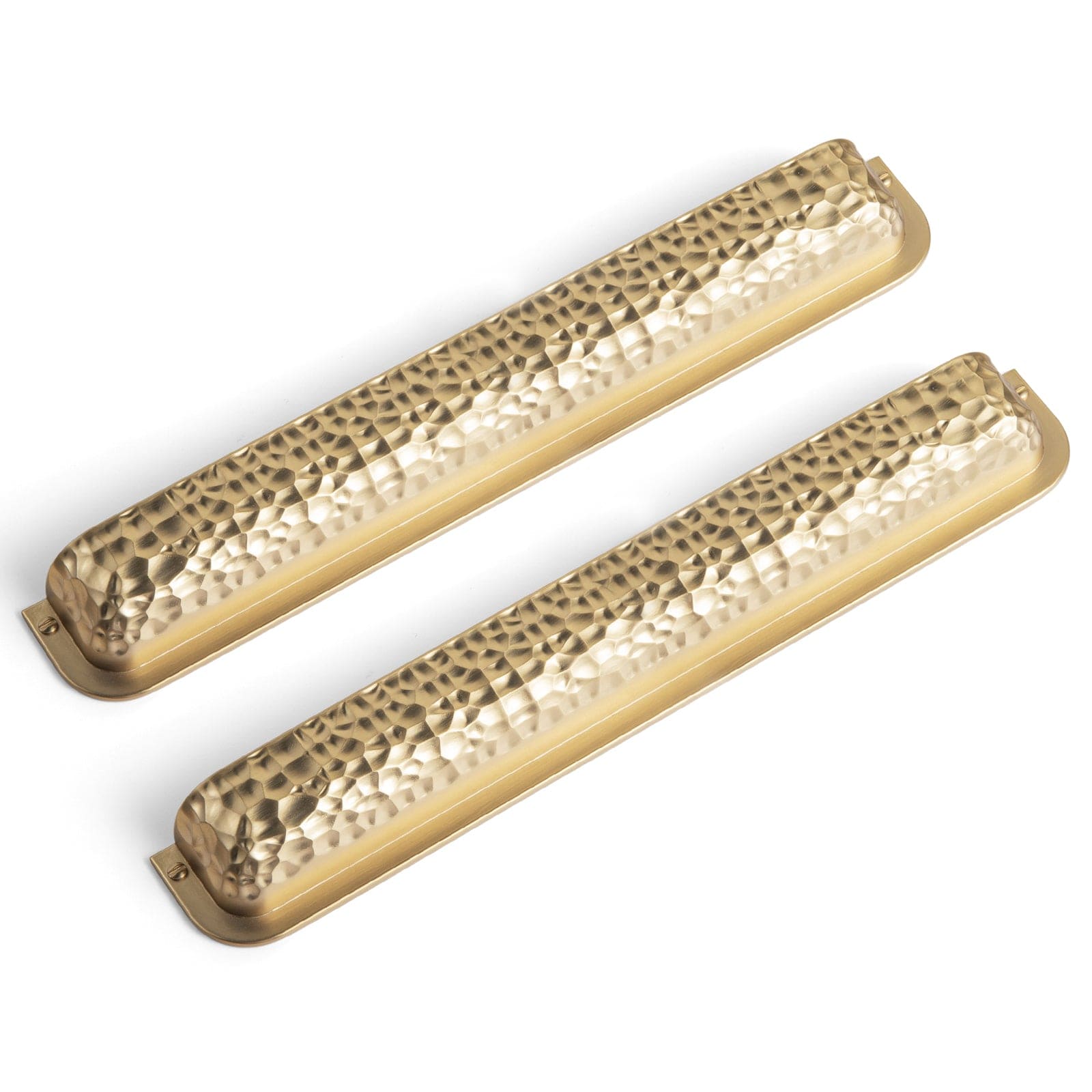 Goo-Ki Champagne Bronze / 7.6'' Hole Center / 6 Pack Hammered Zinc Alloy Cabinet Cup Pulls Retro Style Drawer Handles with Unique Pattern