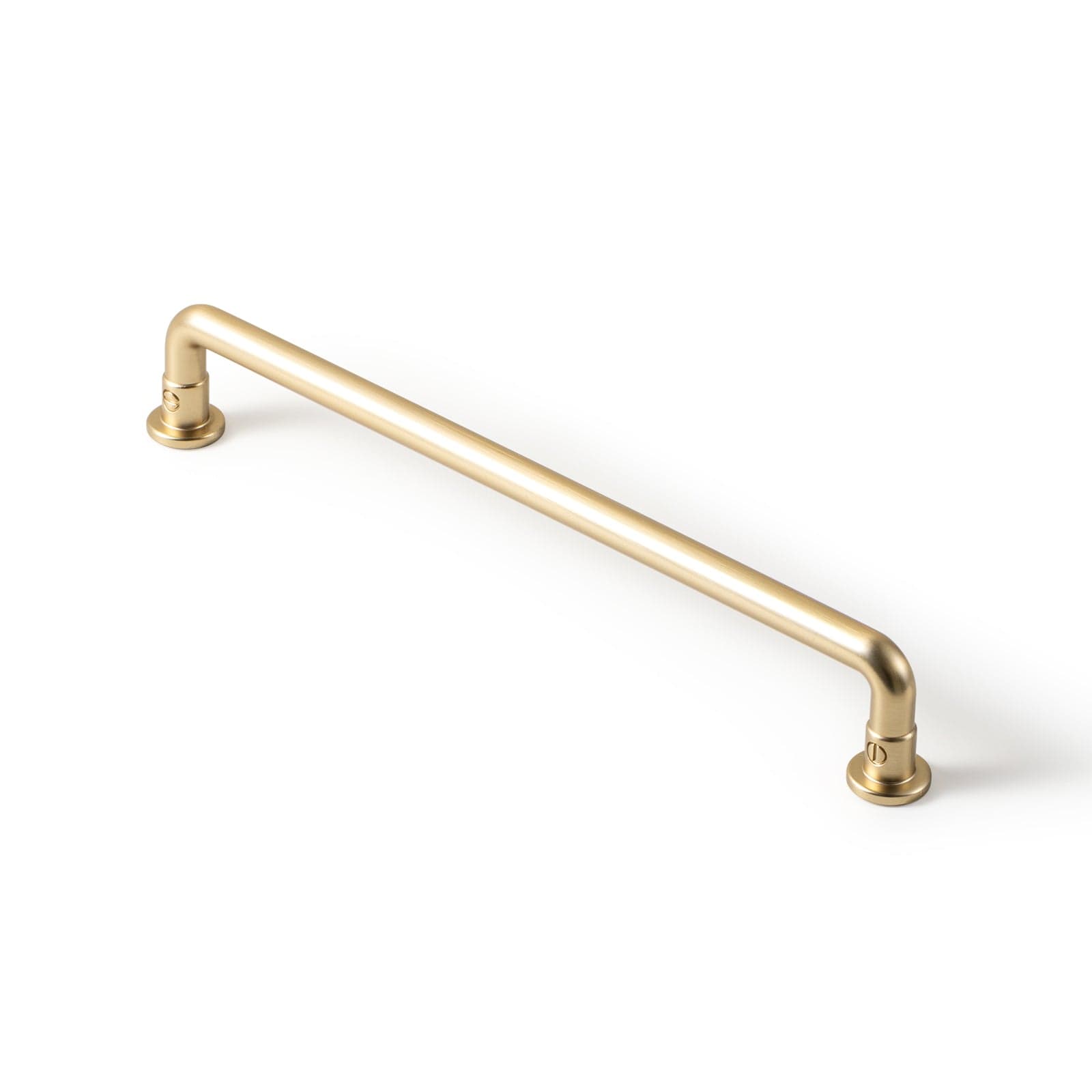 Goo-Ki Champagne Bronze / 7.6'' Hole Center / 6 Pack Industrial Round Bar Zinc Alloy Pulls - Champagne Bronze & Antique Brass Finish