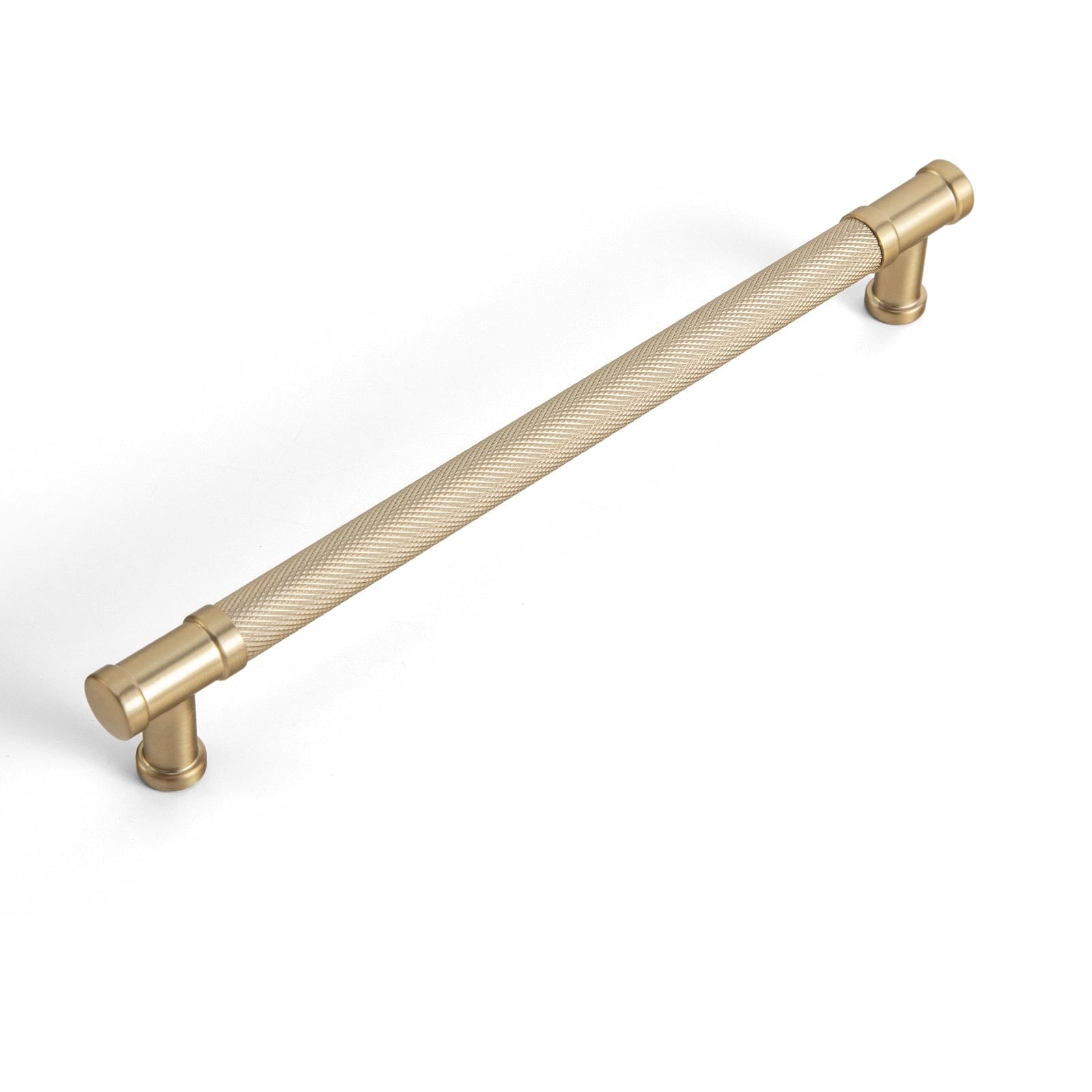 Goo-Ki Champagne Bronze / 7.6'' Hole Center / 6 Pack Knurled Metal Alloy Vintage Bronze Bar Pull Kitchen Hardware