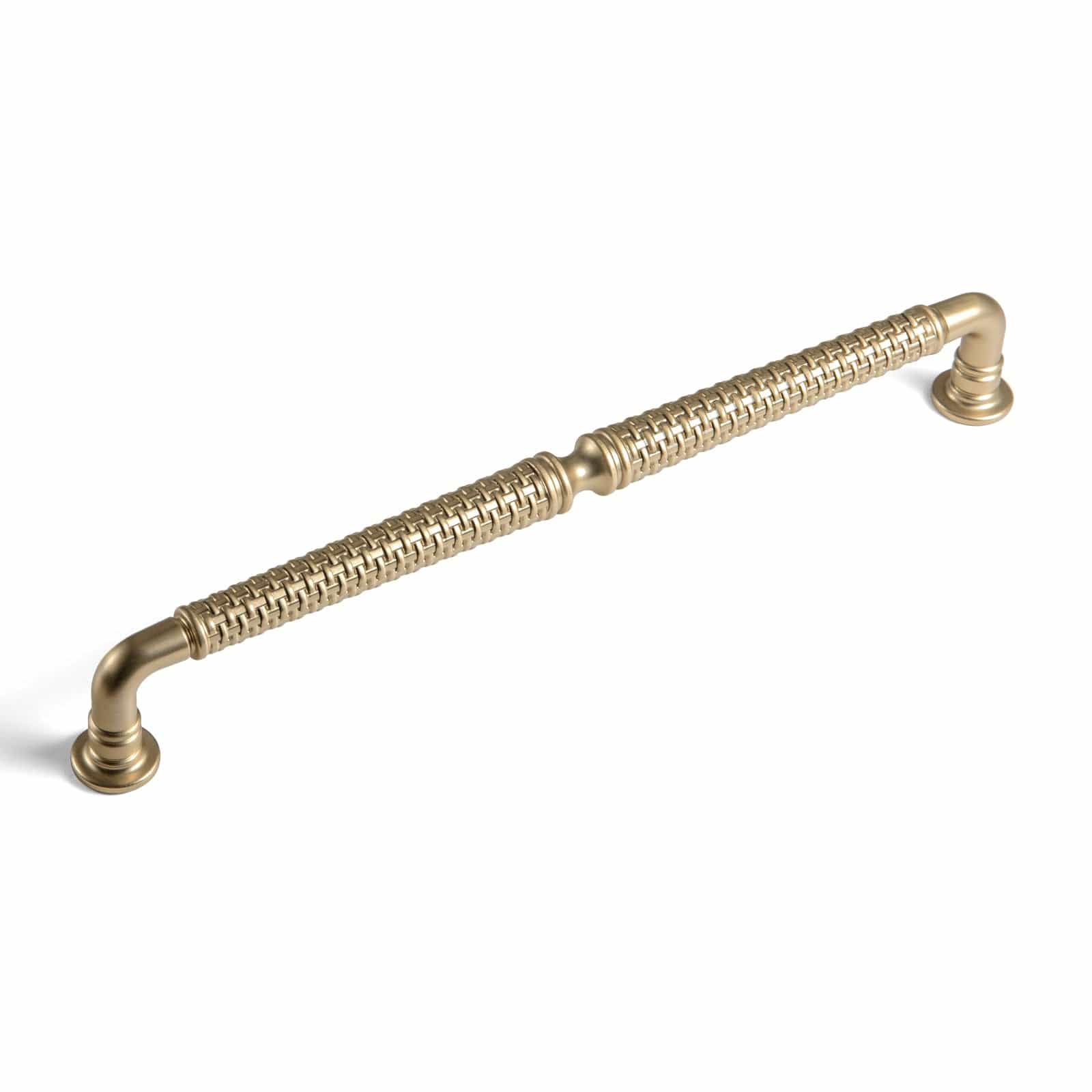 Goo-Ki Champagne Bronze / 7.6'' Hole Center / 6 Pack Ornate Woven Pattern Zinc Alloy Cabinet Knobs & Pulls - Retro Style Hardware for Kitchen Cabinets