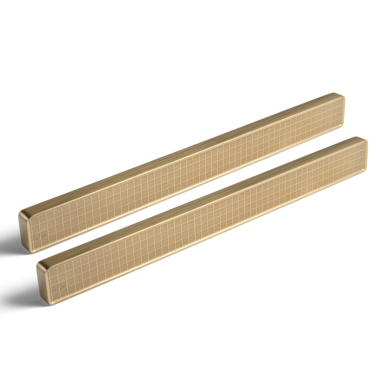 Goo-Ki Champagne Bronze / 7.6'' Hole Center / 6 Pack Rectangular Kitchen Drawer Pulls Finger Pull Modern Zinc Alloy Cabinet Handles