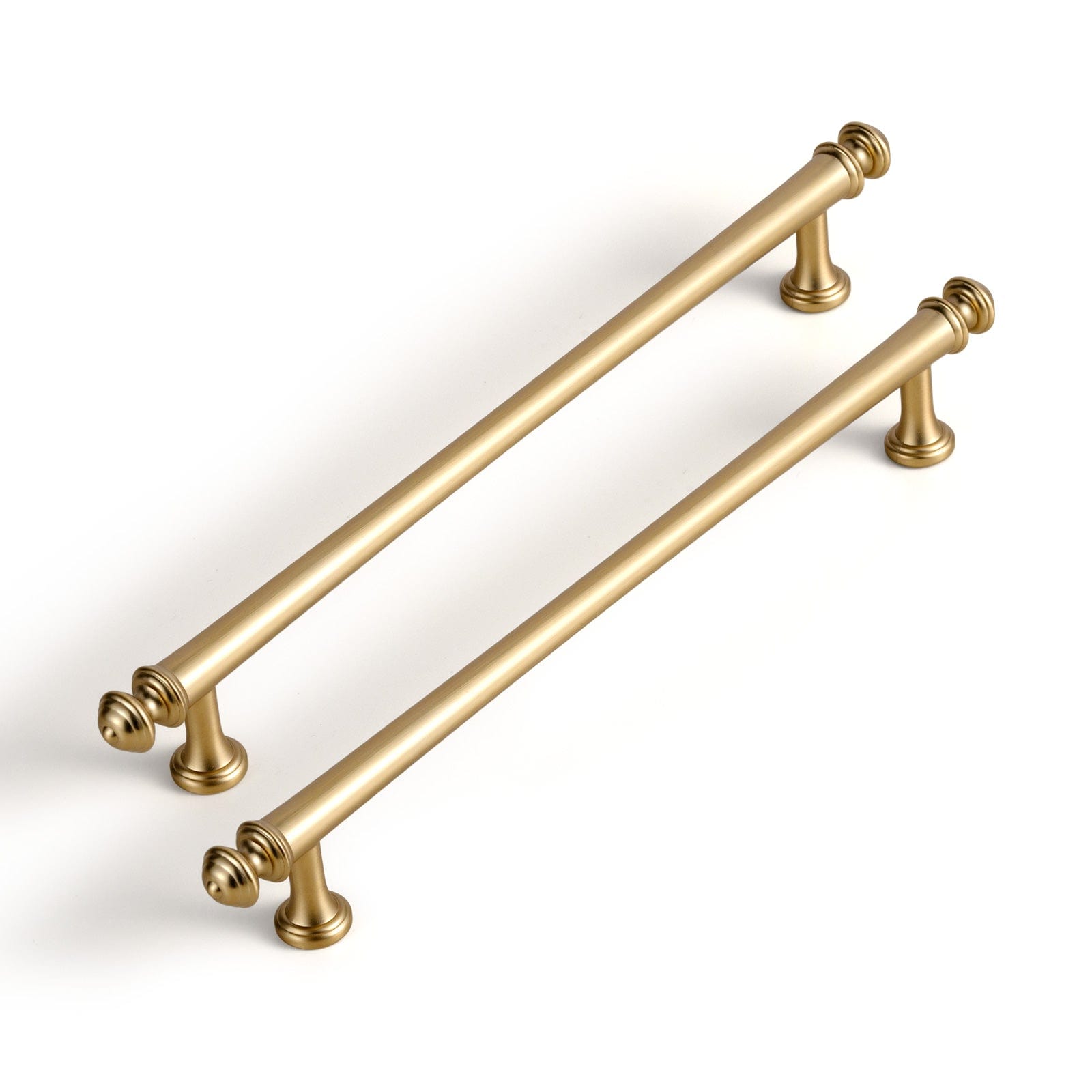 Goo-Ki Champagne Bronze / 7.6'' Hole Center / 6 Pack Retro Style Zinc Alloy Kitchen Drawer Pulls Mid-century Modern Cabinet Handles