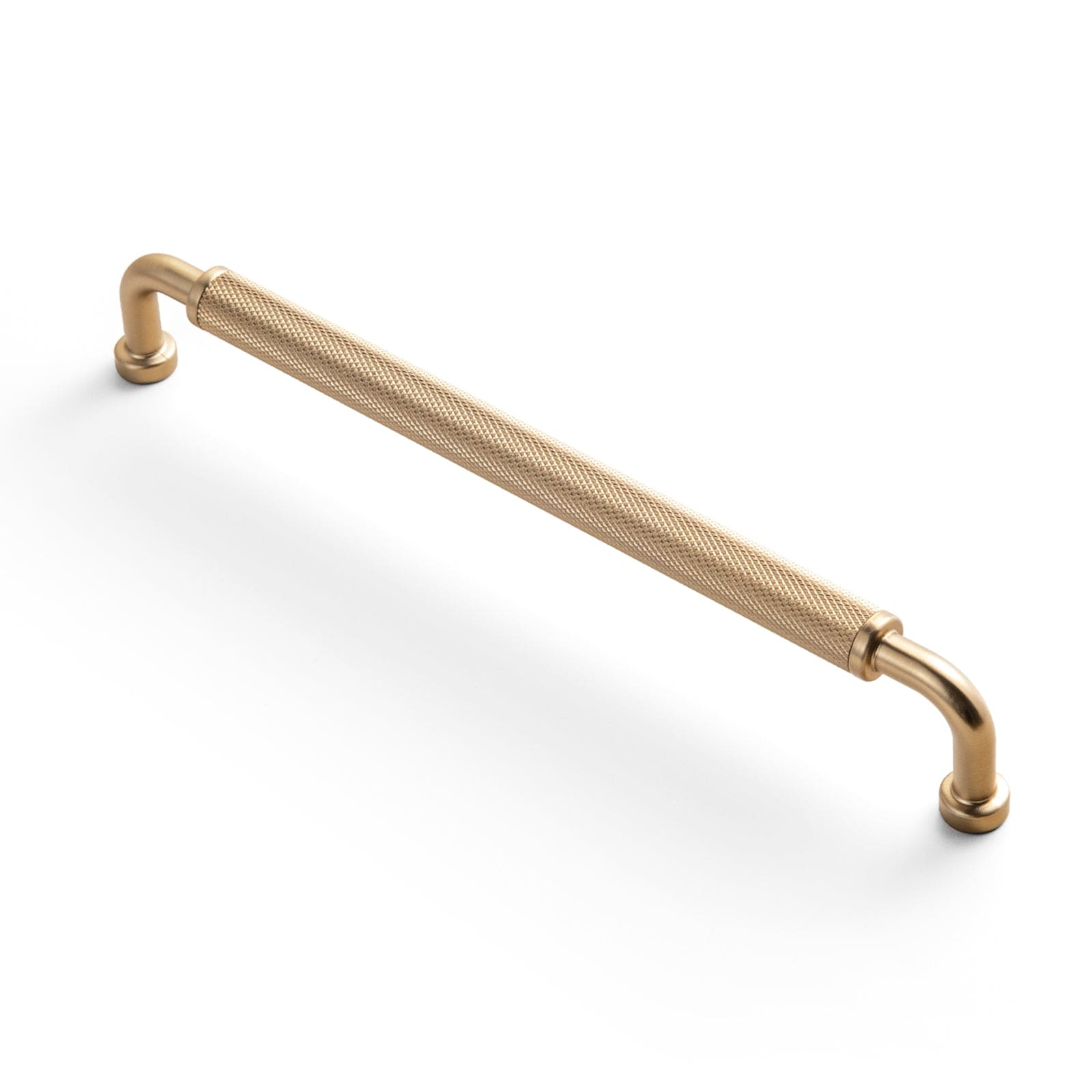 Goo-Ki Champagne Bronze / 7.6'' Hole Center / 6 Pack Rustic Vintage Cabinet Bar Pulls with Textured Grip Knurled Metal Alloy Drawer Handles