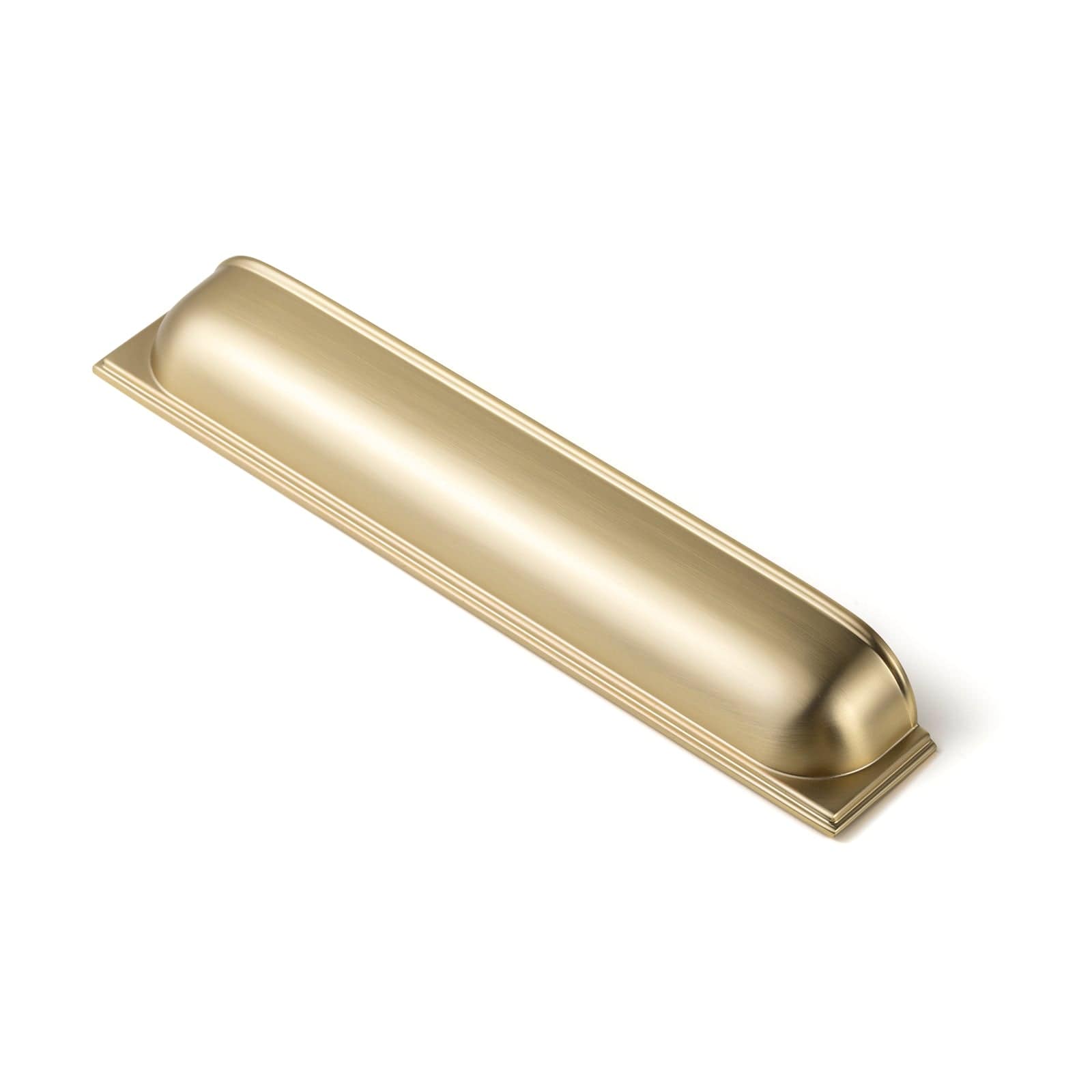 Goo-Ki Champagne Bronze / 7.6'' Hole Center / 6 Pack Sleek Curved Retro Cup Pulls Unique Arc - Shaped Drawer Handles Kitchen Hardware