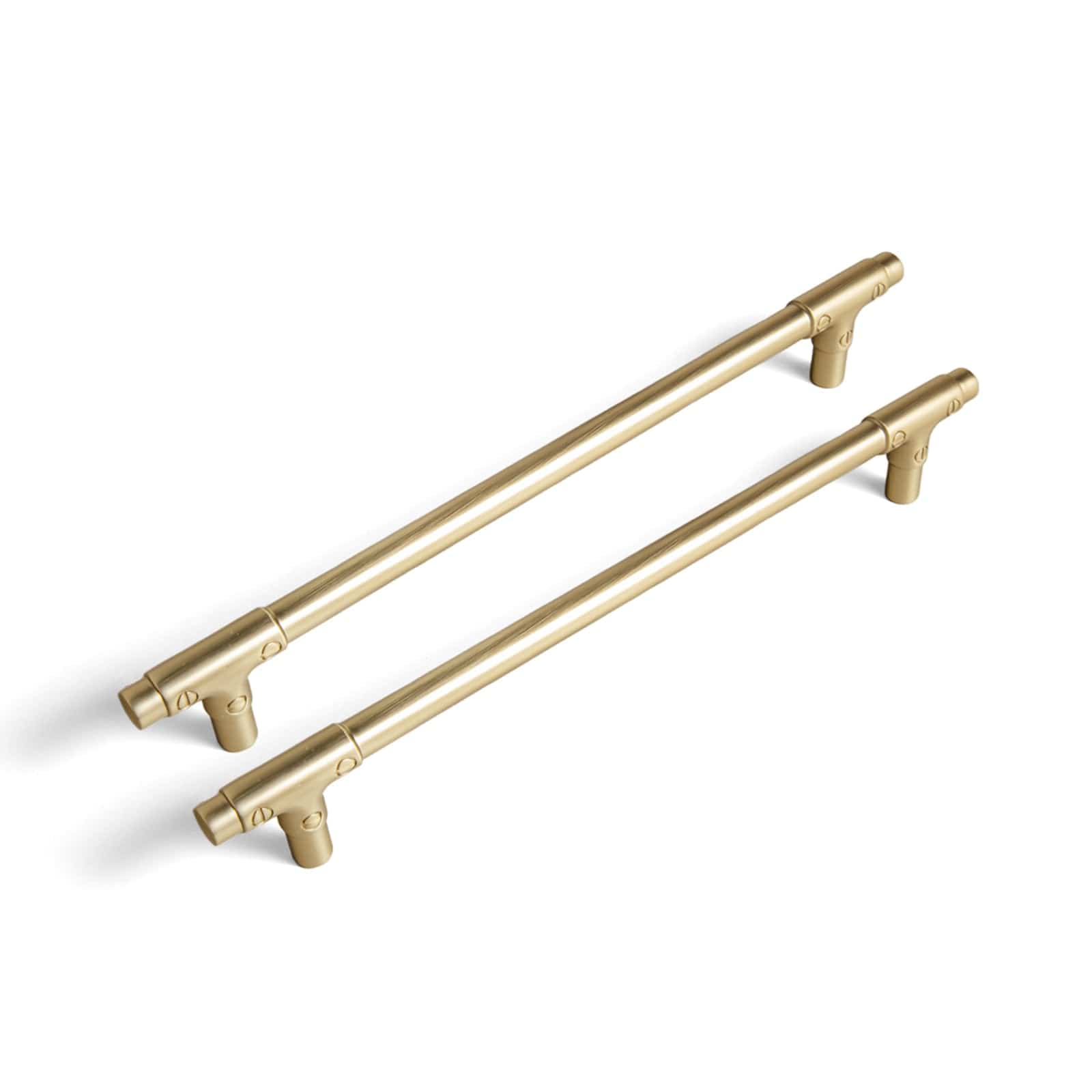 Goo-Ki Champagne Bronze / 7.6'' Hole Center / 6 Pack Vintage Bamboo Zinc Alloy Cabinet Pulls for High-End Kitchen & Bathroom Cabinets