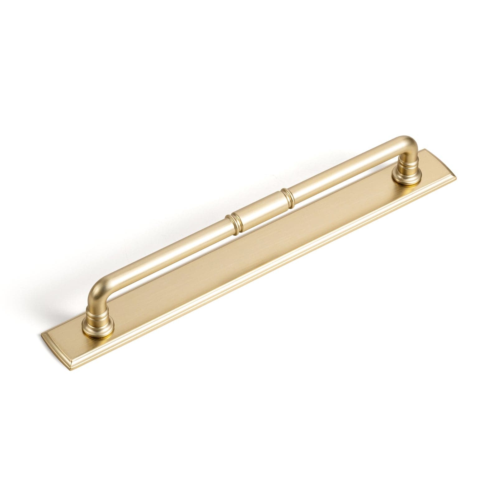 Goo-Ki Champagne Bronze / 7.6'' Hole Center with Back Plate G011 / 2 Pack Vintage Brass Pipe Style Cabinet Handles for Modern - Rustic Interiors