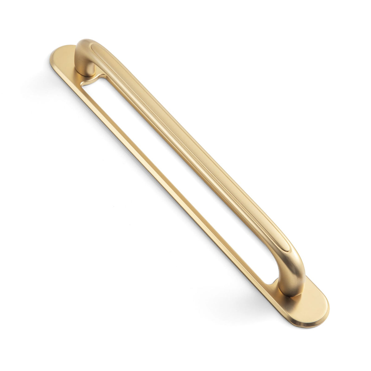 Goo-Ki Champagne Bronze / 7.6'' Hole Center with Back Plate G021 / 2 Pack Elegant Antique and Brushed Brass Bar Pull Cabinet Handles with Unique Design
