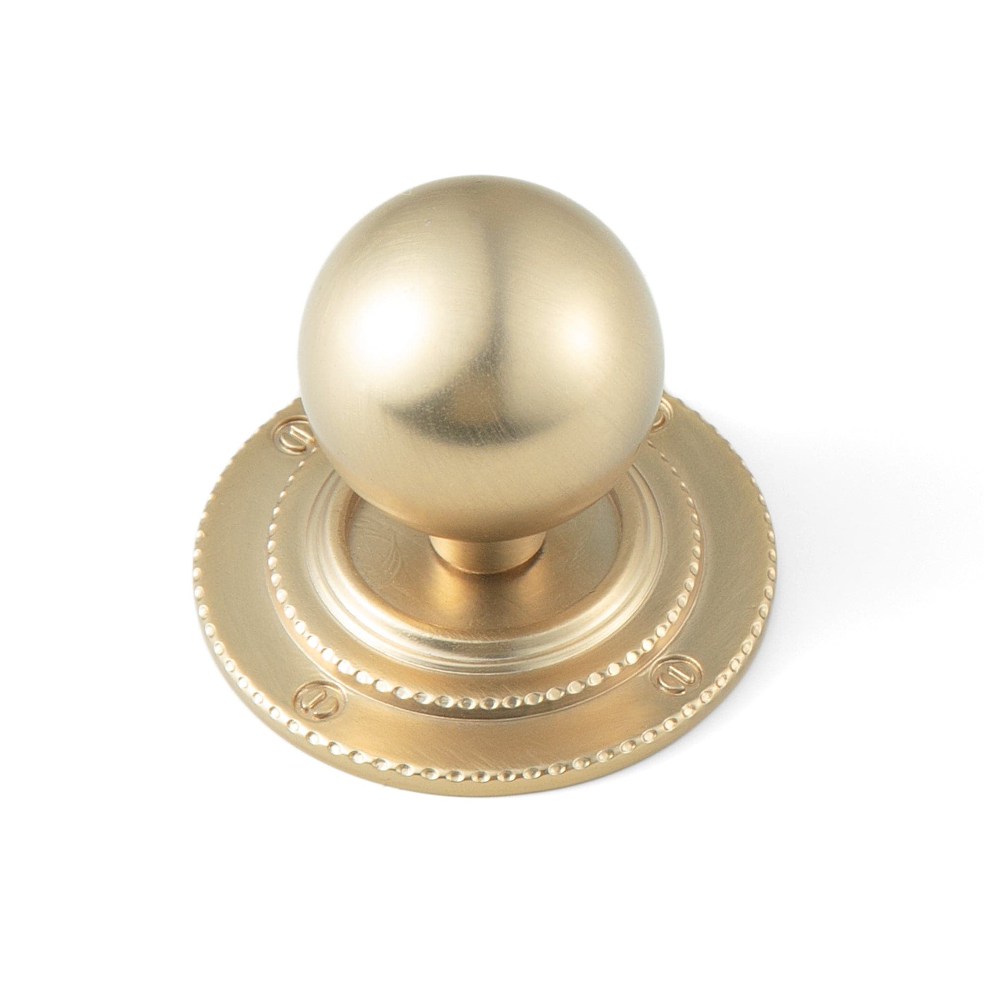 Goo-Ki Champagne Bronze / A39 / Single Hole Small Knob - 6 Pack Round Cabinet Knobs with Back Plate Zinc Alloy Cabinet Handle with Long Back Plate