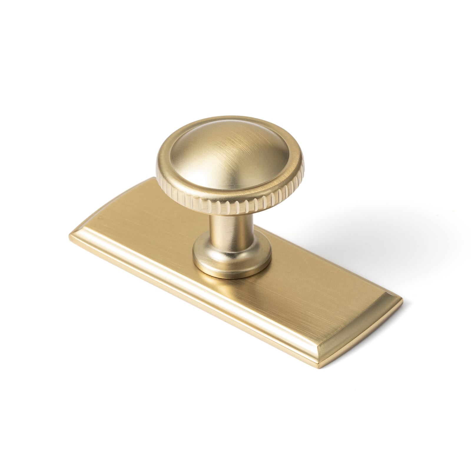 Goo-Ki Champagne Bronze / G011 / 6 Pack Knurled Rim Round Cabinet Knobs, Solid Zinc Alloy Mushroom Drawer Knob for Cabinet Doors, Chest of Drawers