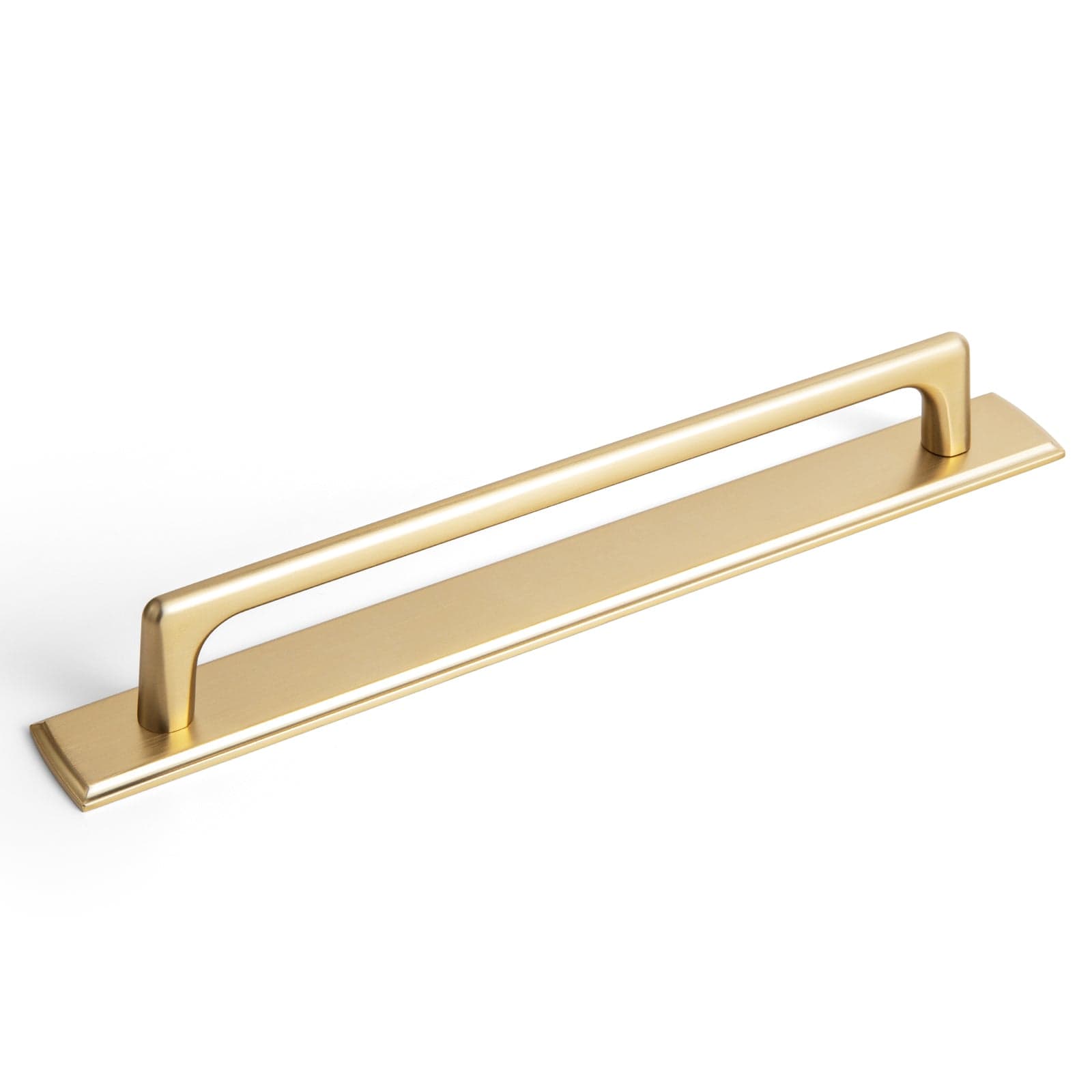 Goo-Ki Champagne Bronze / G011 / 7.6'' Hole Center 2 Pack Classic Cabinet Bar Pulls with Back Plate Zinc Alloy Cabinet Handle with Long Back Plate