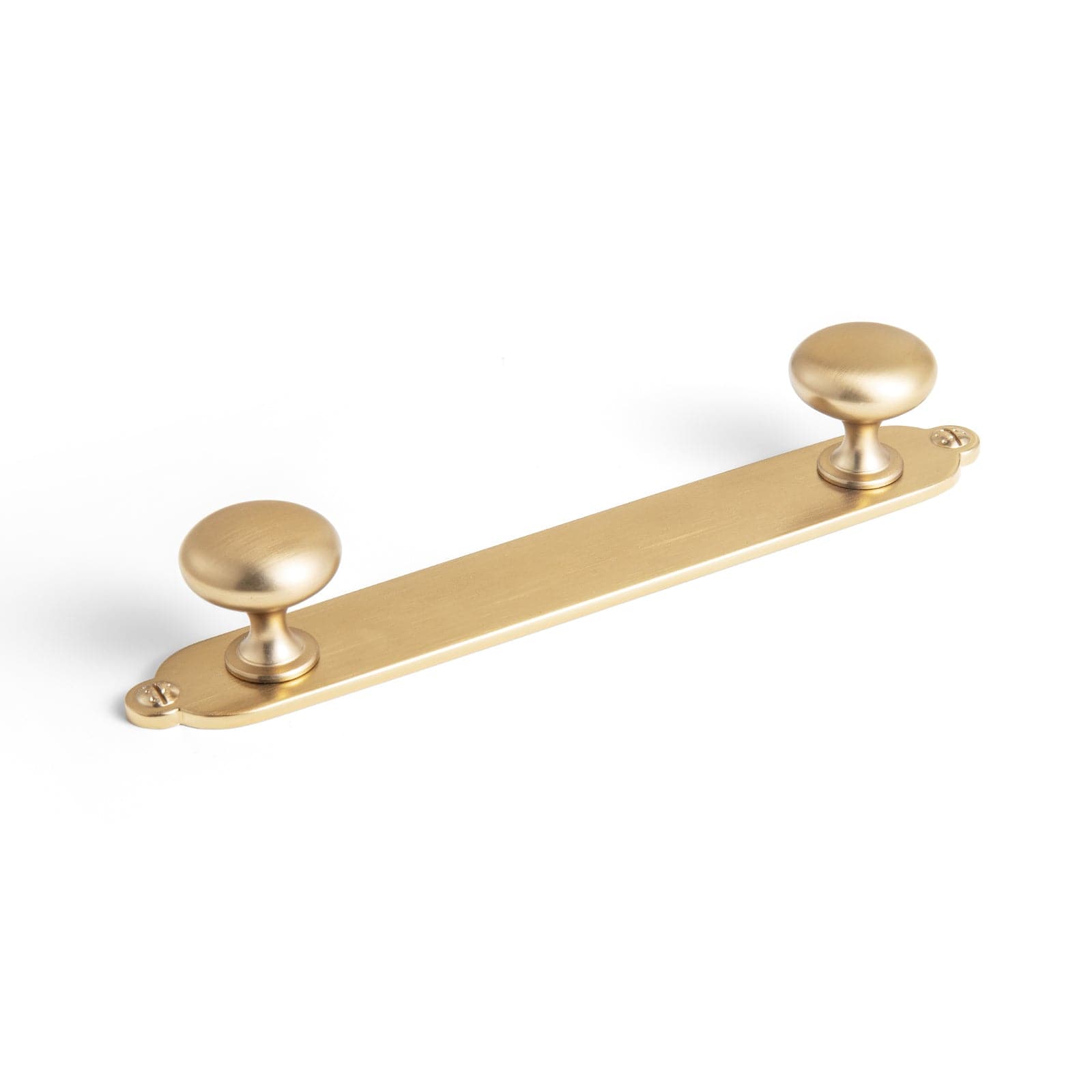 Goo-Ki Champagne Bronze / G013 / 5'' Hole Center 2 Pack Antique Brass Zinc Alloy Double Knobs with Long Back Plate Cabinet Hardware