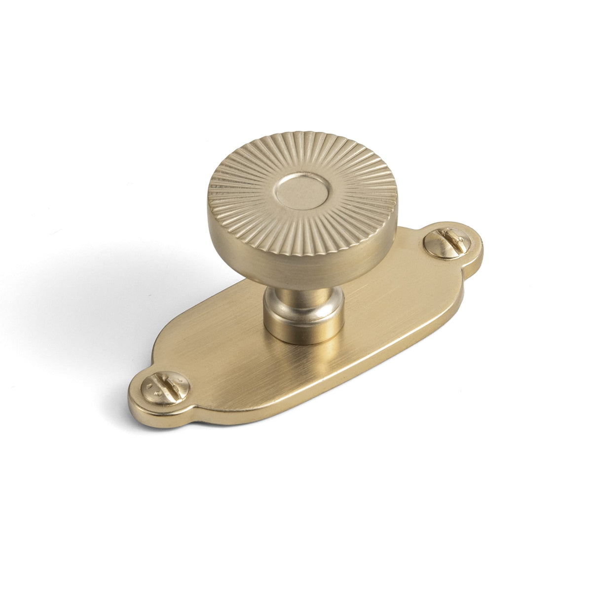 Goo-Ki Champagne Bronze / G013 / 6 Pack Retro Radiating Pattern Cabinet Knob with Ornate Backplate, Solid Zinc Alloy Drawer Knob for Classic Cabinet Renovation