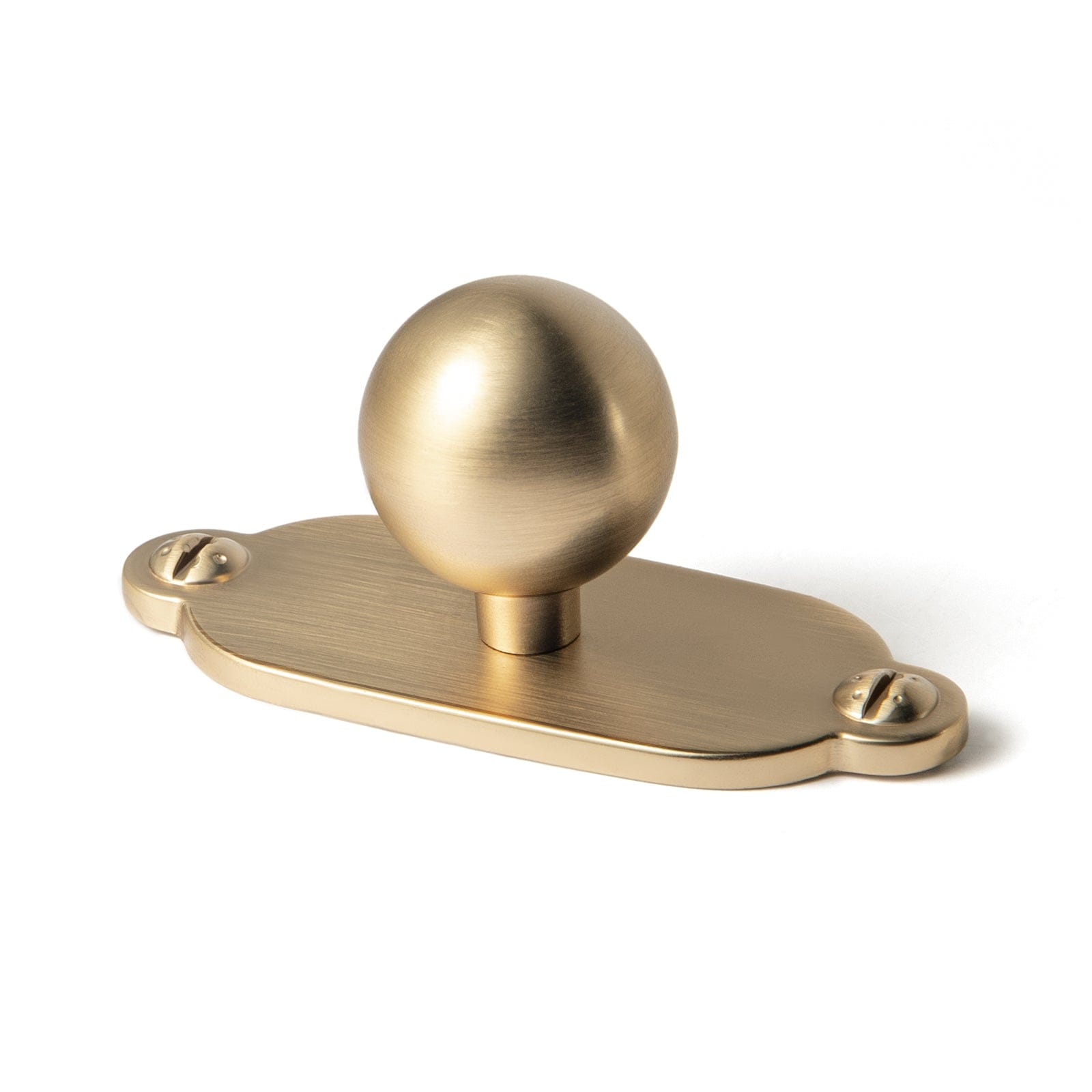 Goo-Ki Champagne Bronze / G013 / Single Hole Small Knob - 6 Pack Round Cabinet Knobs with Back Plate Zinc Alloy Cabinet Handle with Long Back Plate