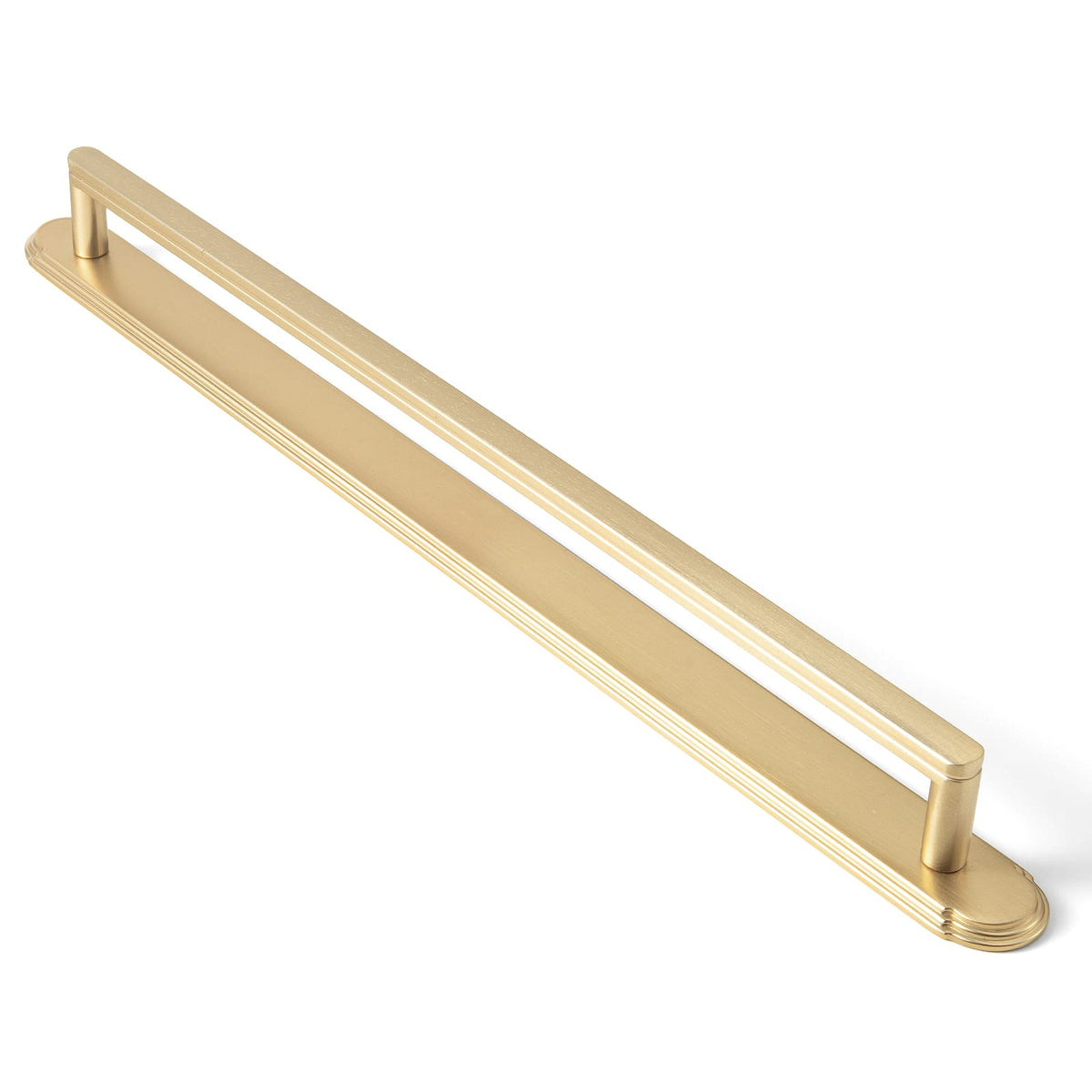 Goo-Ki Champagne Bronze / G014 / 12.6'' Hole Center 2 Pack Cabinet Handles with Back Plate Vintage Kitchen Drawer Pulls with Subtle Curves