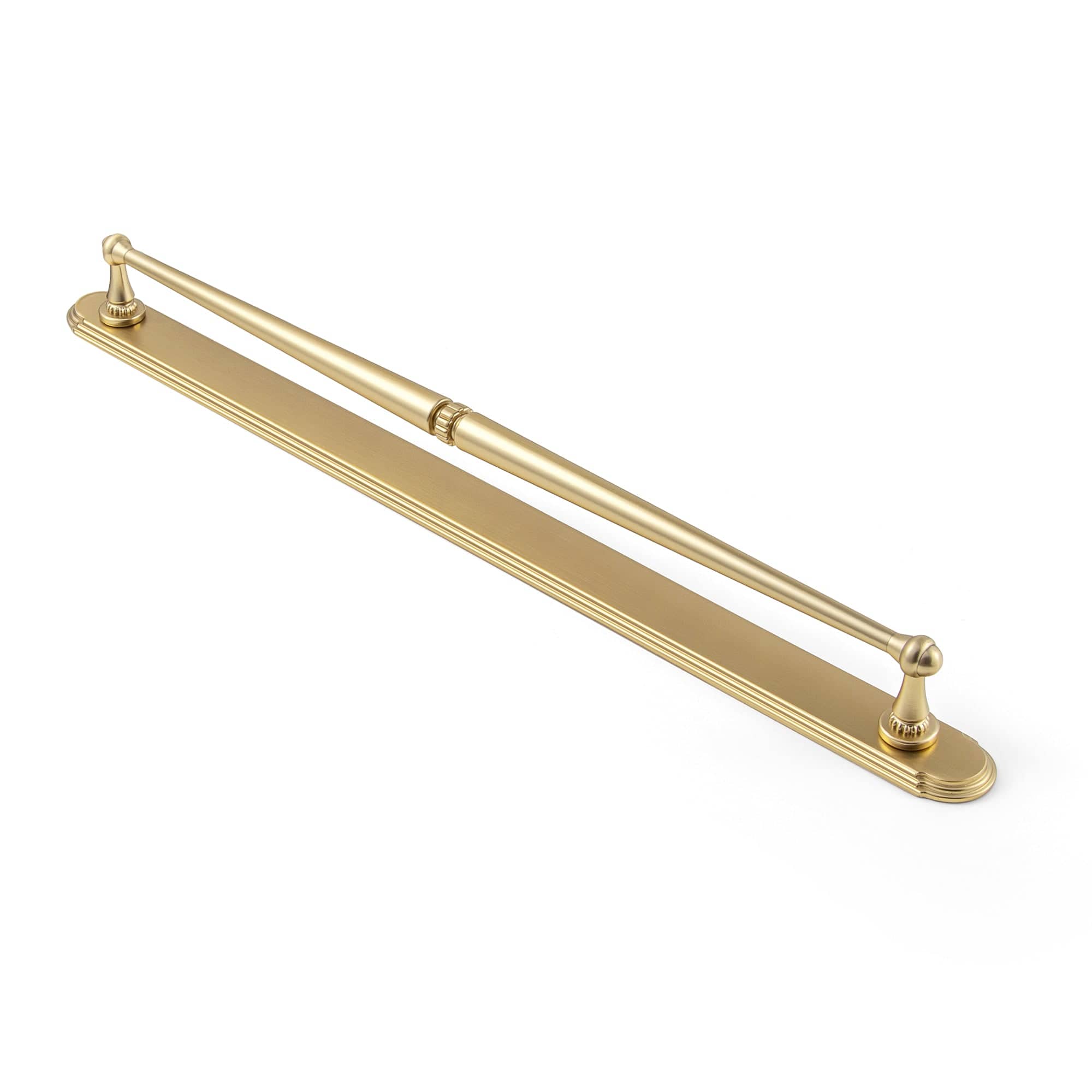 Goo-Ki Champagne Bronze / G014 / 12.6'' Hole Center 2 Pack Ornate Vintage Brass Drawer Pulls - Classic Cabinet Handles with Decorative Back Plates