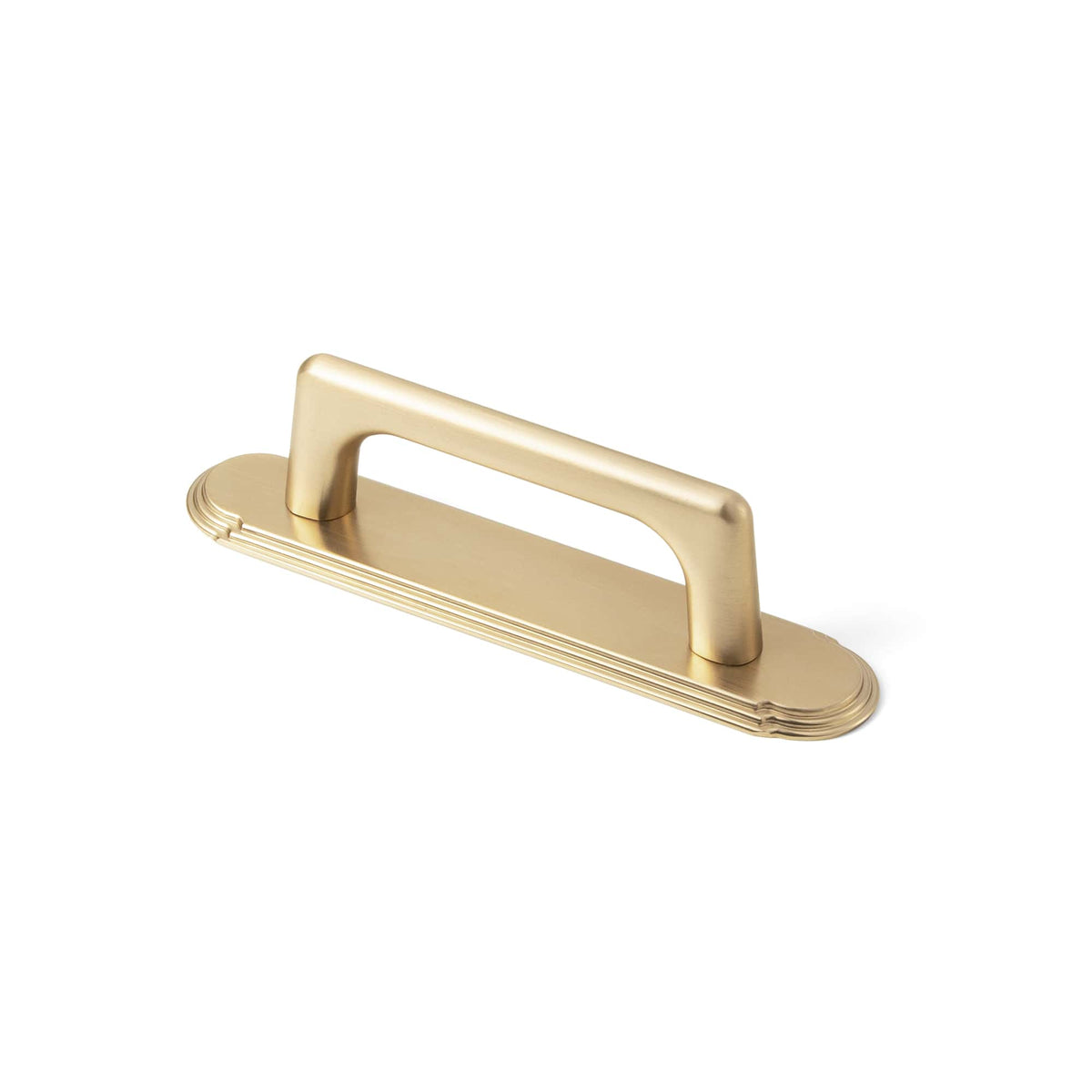 Goo-Ki Champagne Bronze / G014 / 3'' Hole Center 2 Pack Classic Cabinet Bar Pulls with Back Plate Zinc Alloy Cabinet Handle with Long Back Plate