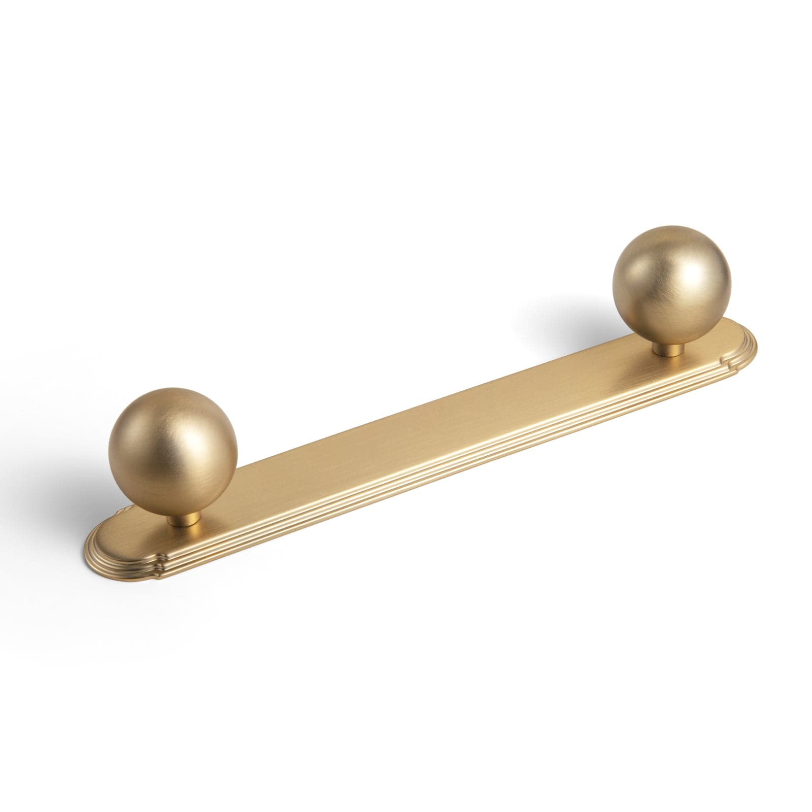 Goo-Ki Champagne Bronze / G014 / 5'' Hole Center 2 Pack Round Cabinet Knobs with Back Plate Zinc Alloy Cabinet Handle with Long Back Plate