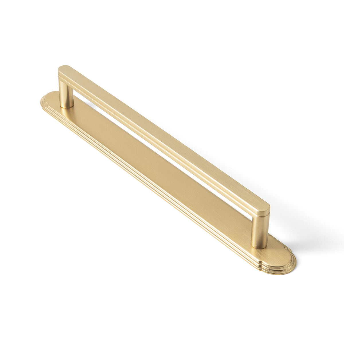 Goo-Ki Champagne Bronze / G014 / 7.6'' Hole Center 2 Pack Cabinet Handles with Back Plate Vintage Kitchen Drawer Pulls with Subtle Curves