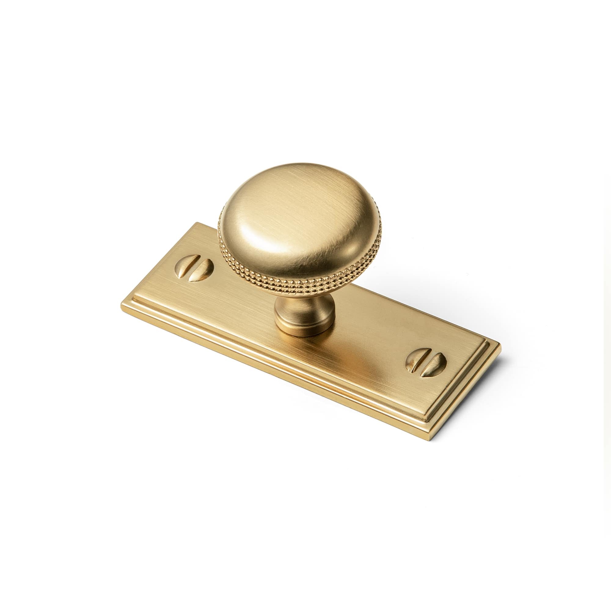 Goo-Ki Champagne Bronze / G015 / 6 Pack Farmhouse Rustic Round Cabinet Knobs Decorative Cabinet Knobs with Beaded Detailing