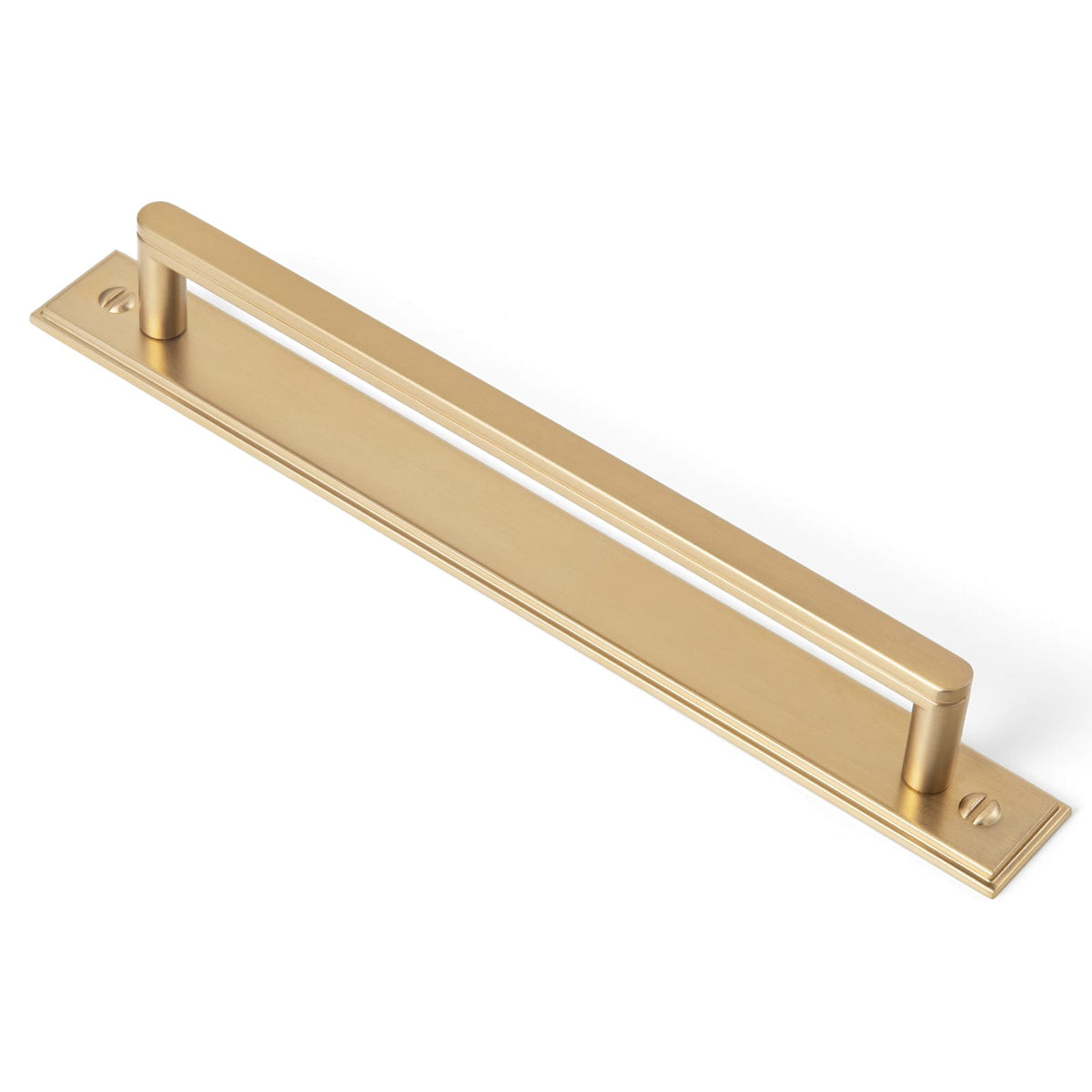 Goo-Ki Champagne Bronze / G015 / 7.6'' Hole Center 2 Pack Cabinet Handles with Back Plate Vintage Kitchen Drawer Pulls with Subtle Curves