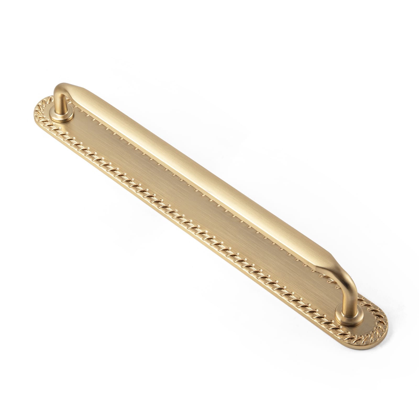 Goo-Ki Champagne Bronze / G016 / 7.6'' Hole Center 2 Pack Elegant Vintage Zinc Alloy Cabinet Handles with Long Backplate, Classic Furniture Hardware for Cabinets, Wardrobes & Dressers
