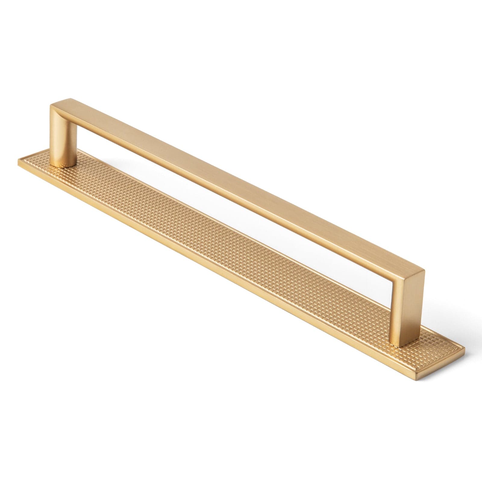 Goo-Ki Champagne Bronze / G017 / 7.6'' Hole Center 2 Pack Long Cabinet Bar Pulls with Back Plates Solid Drawer Handles Set
