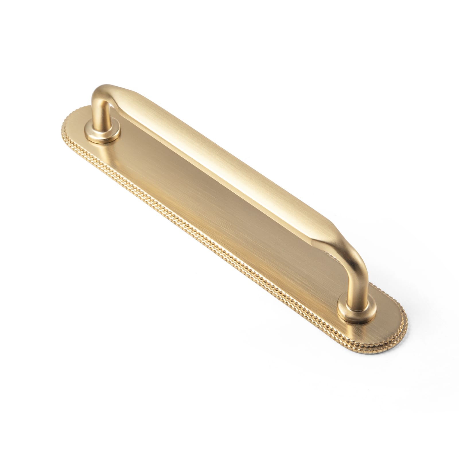 Goo-Ki Champagne Bronze / G019 / 5'' Hole Center 2 Pack Elegant Vintage Zinc Alloy Cabinet Handles with Long Backplate, Classic Furniture Hardware for Cabinets, Wardrobes & Dressers