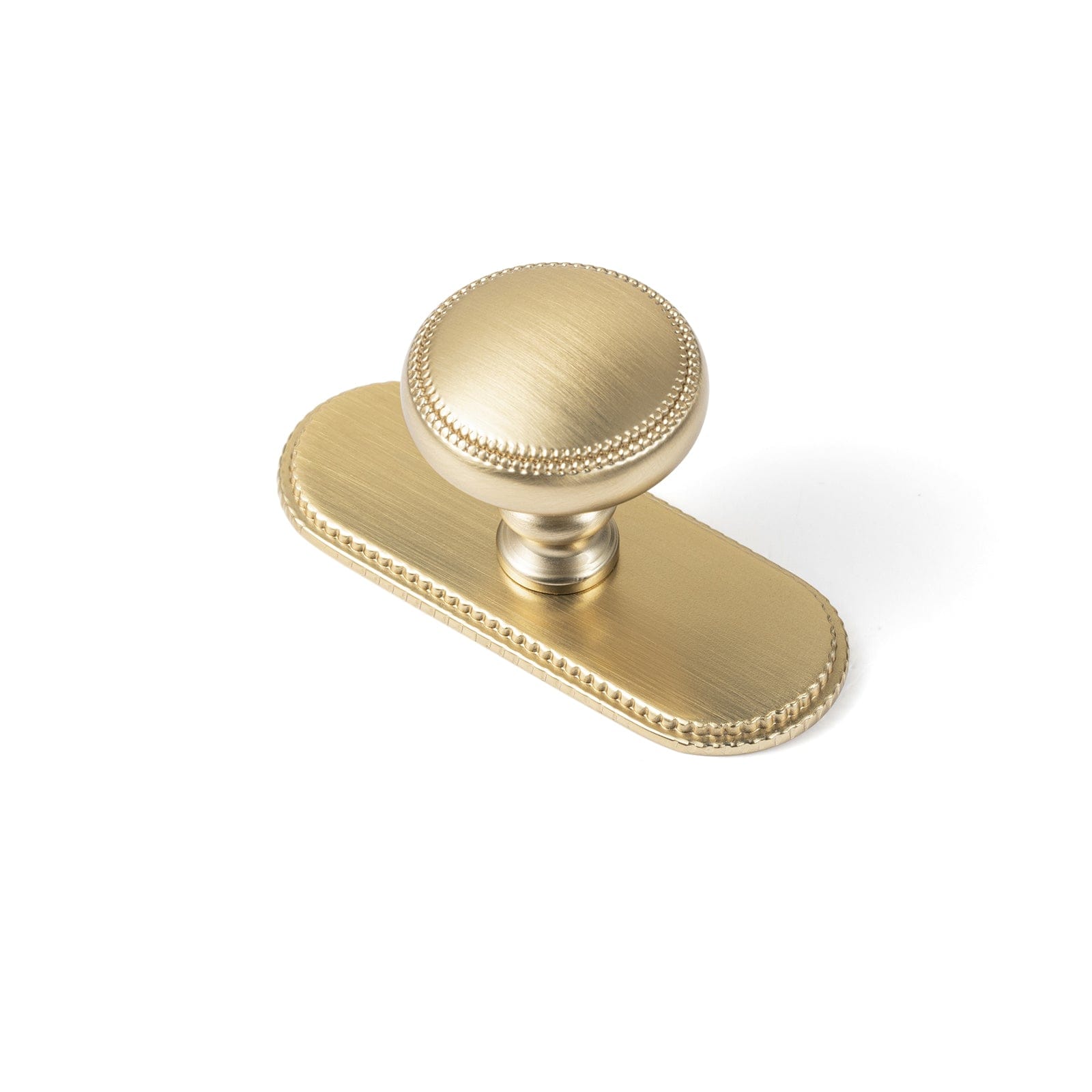 Goo-Ki Champagne Bronze / G019 / 6 Pack Classic Zinc Alloy Cabinet Knobs with Beaded Edge Vintage Style Drawer Hardware