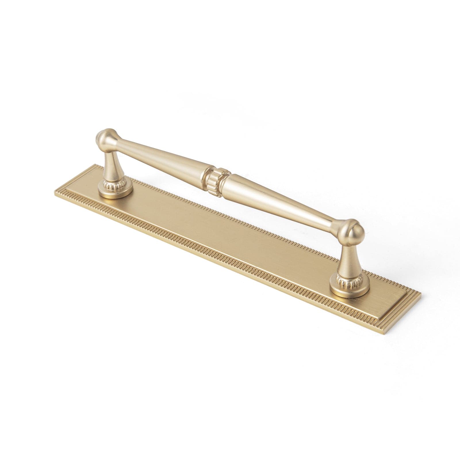 Goo-Ki Champagne Bronze / G022 / 5'' Hole Center 2 Pack Ornate Vintage Brass Drawer Pulls - Classic Cabinet Handles with Decorative Back Plates