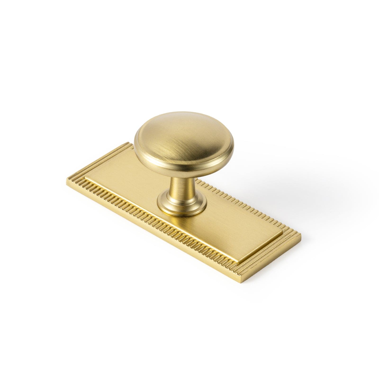 Goo-Ki Champagne Bronze / G022 / 6 Pack Vintage Retro Bronze Drawer Knob Kitchen Hardware Single Hole Cabinet Knobs with Back Plate