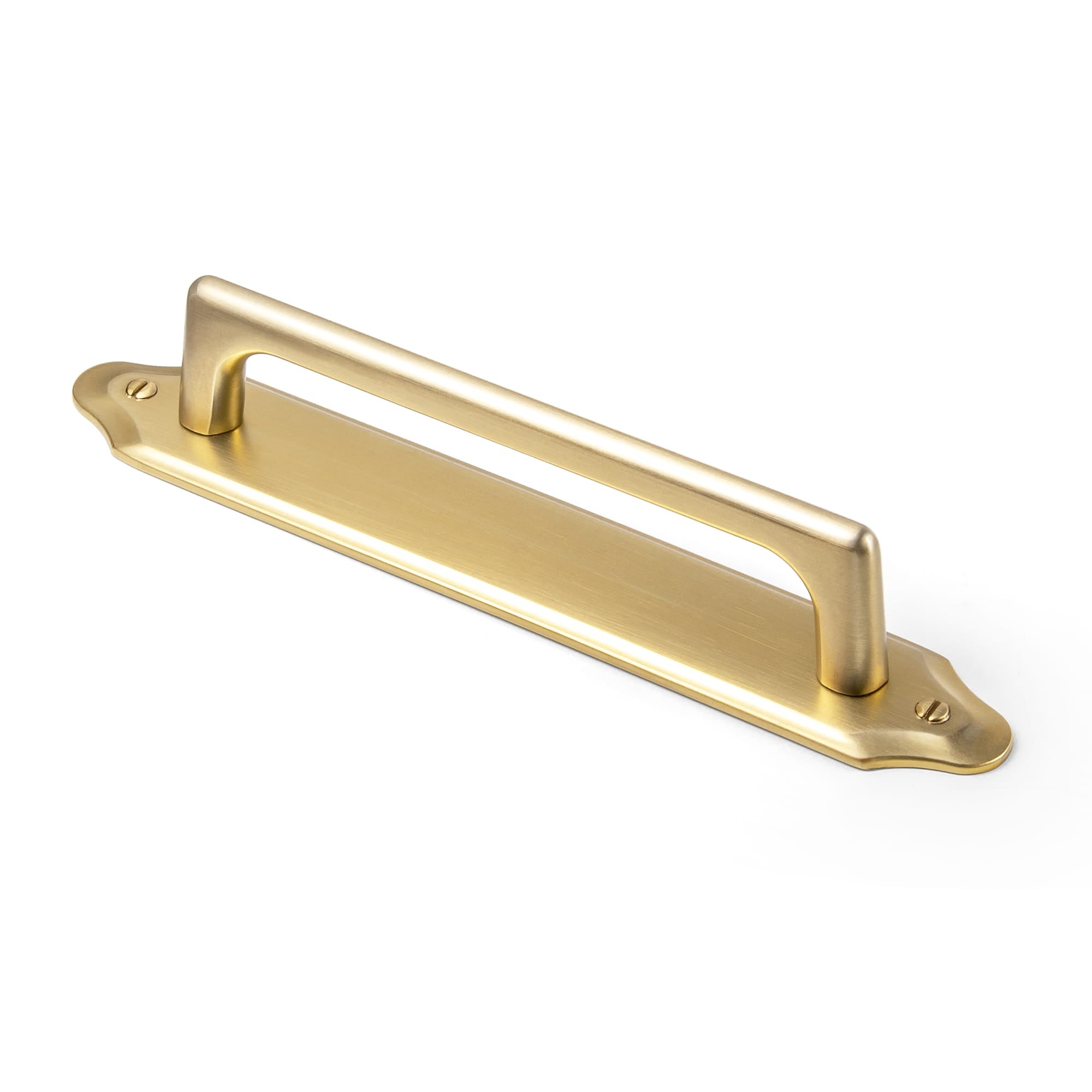 Goo-Ki Champagne Bronze / G023 / 5'' Hole Center 2 Pack Decorative Cabinet Bar Pulls with Back Plate Zinc Alloy Cabinet Handle with Long Back Plate