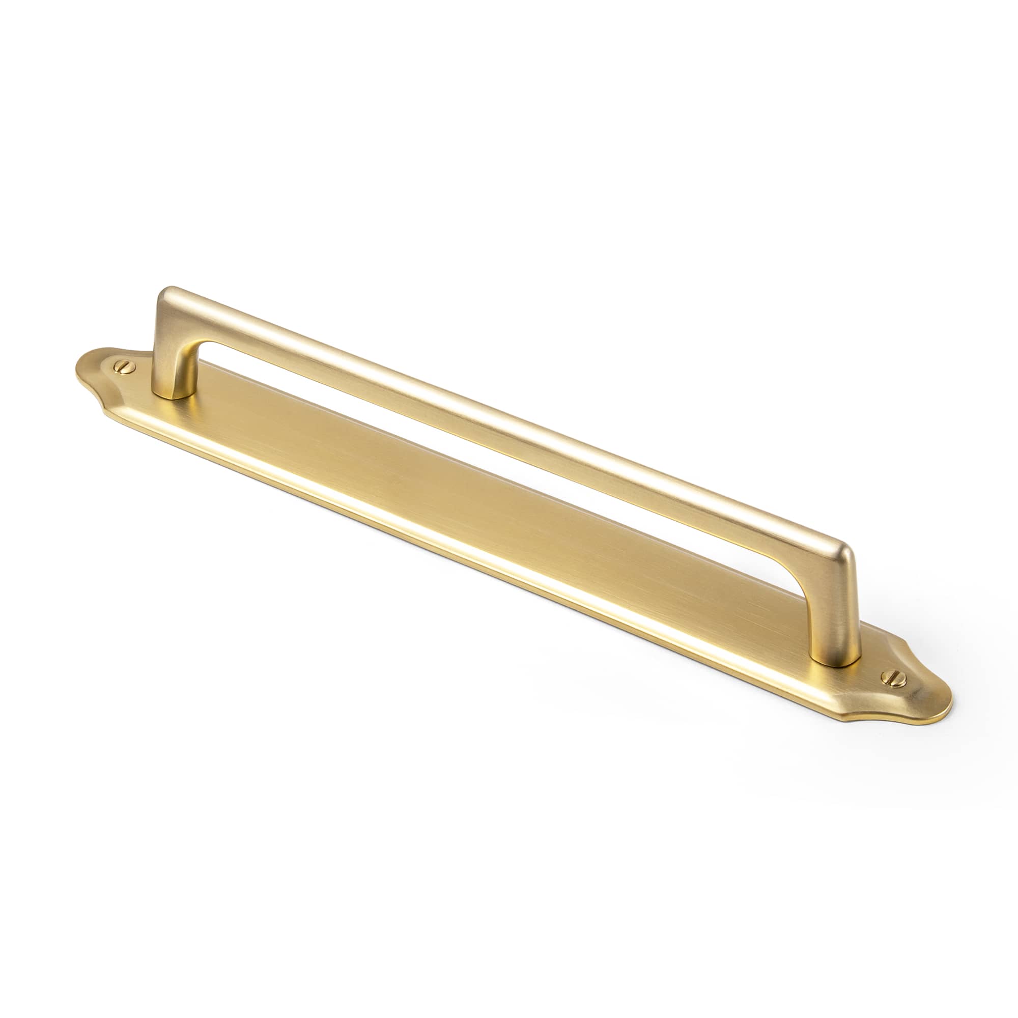 Goo-Ki Champagne Bronze / G023 / 7.6'' Hole Center 2 Pack Decorative Cabinet Bar Pulls with Back Plate Zinc Alloy Cabinet Handle with Long Back Plate